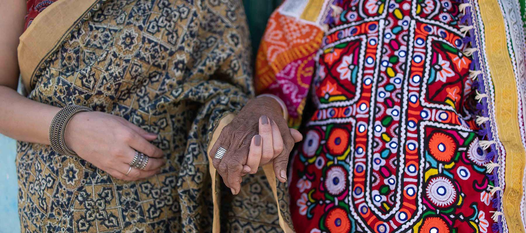 Ajrakh Hand Block Printed Sarees