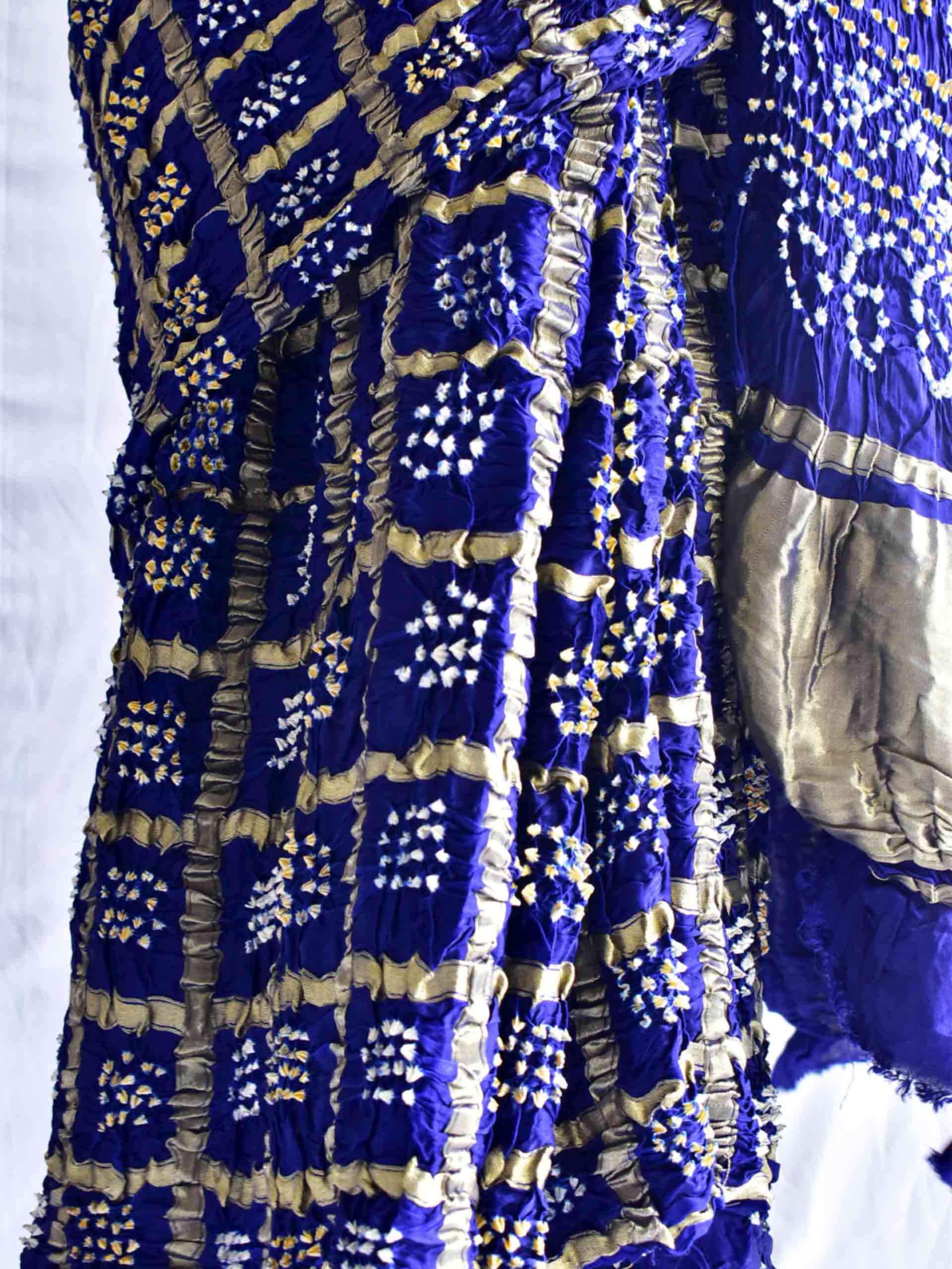 Nazaara - Bandhani Gharchola Gajji Silk Saree
