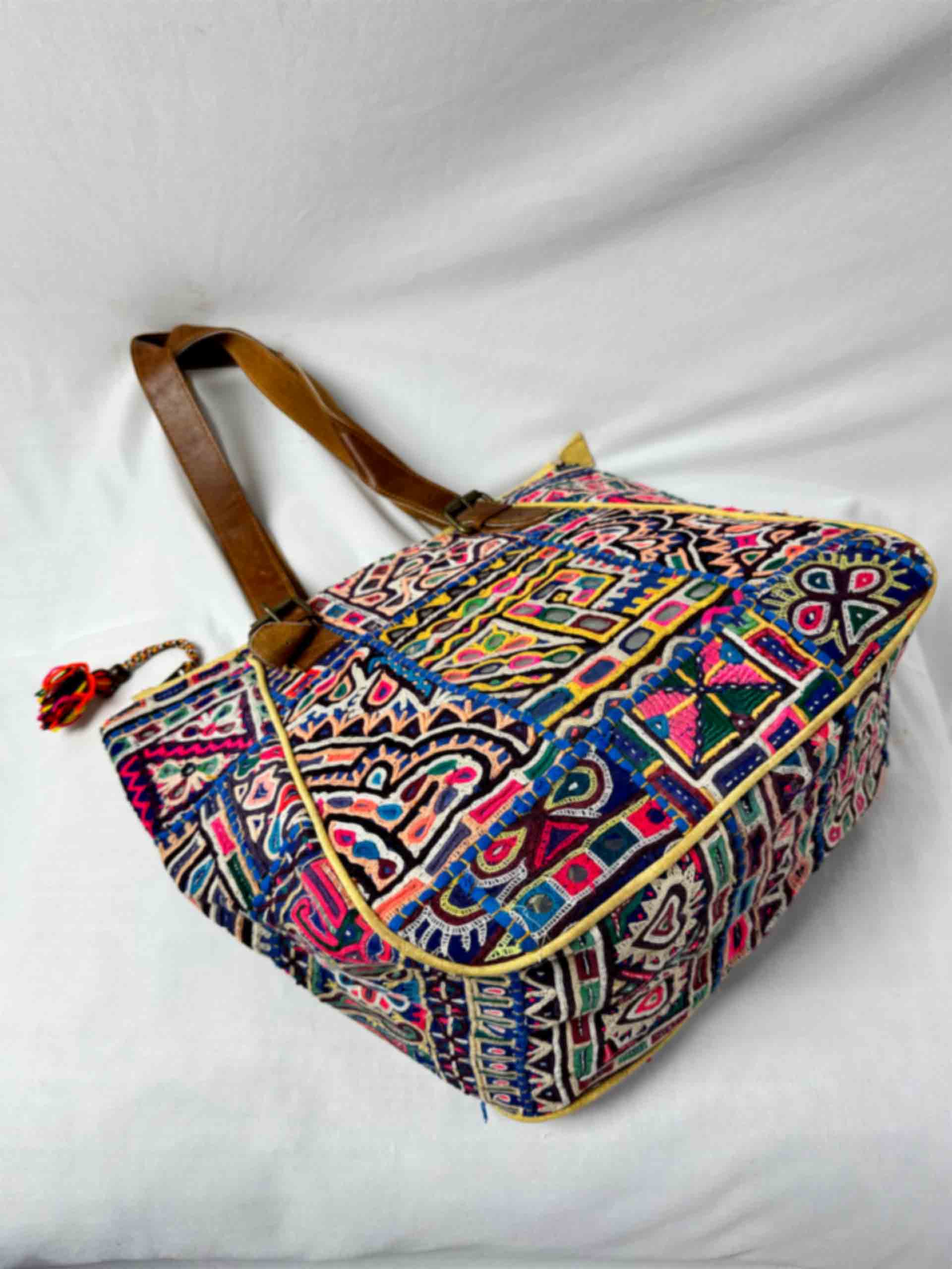 Rabari - Mirror work hand embroidered hand bag
