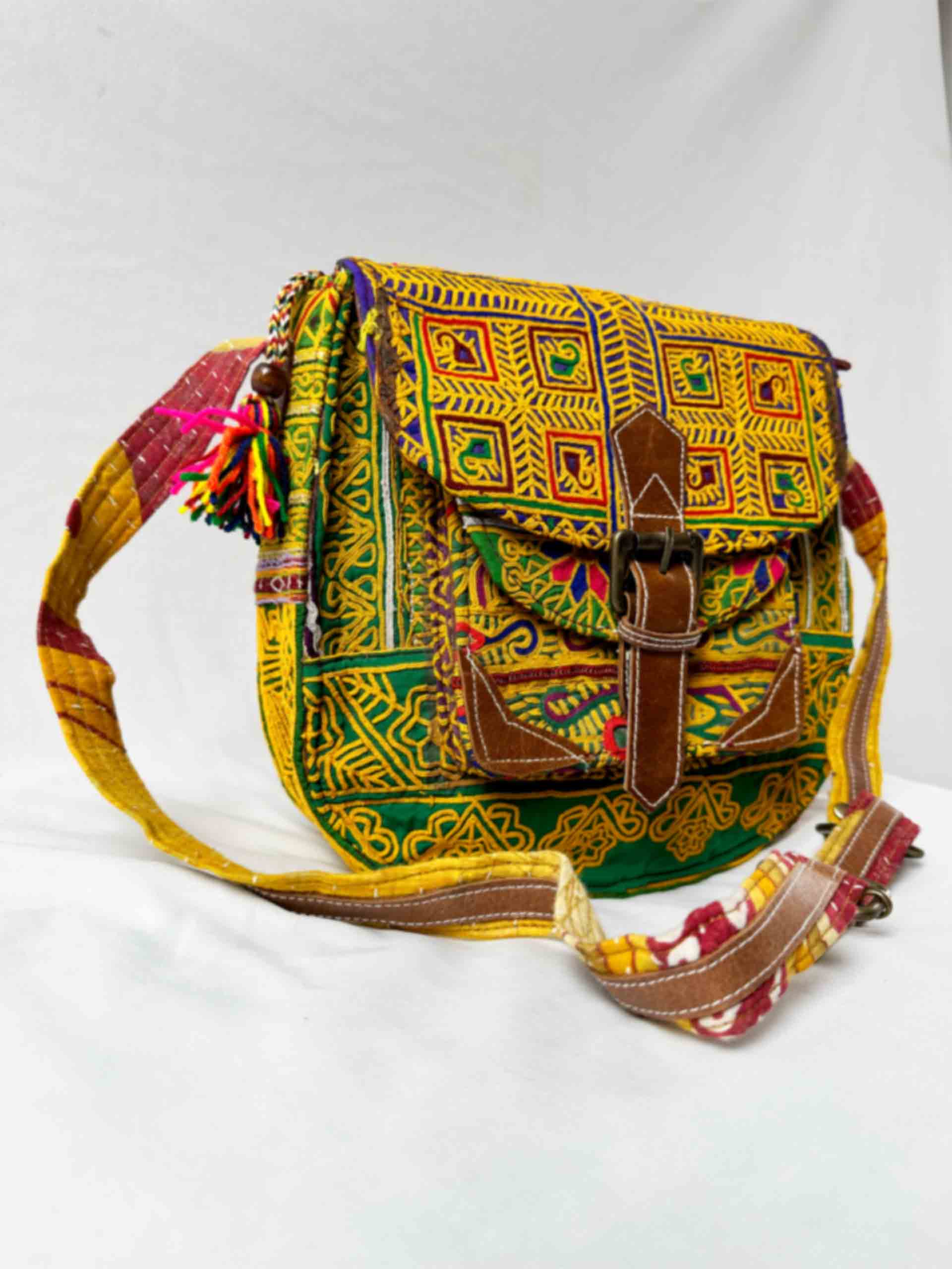 Afghan - hand embroidered vintage bag