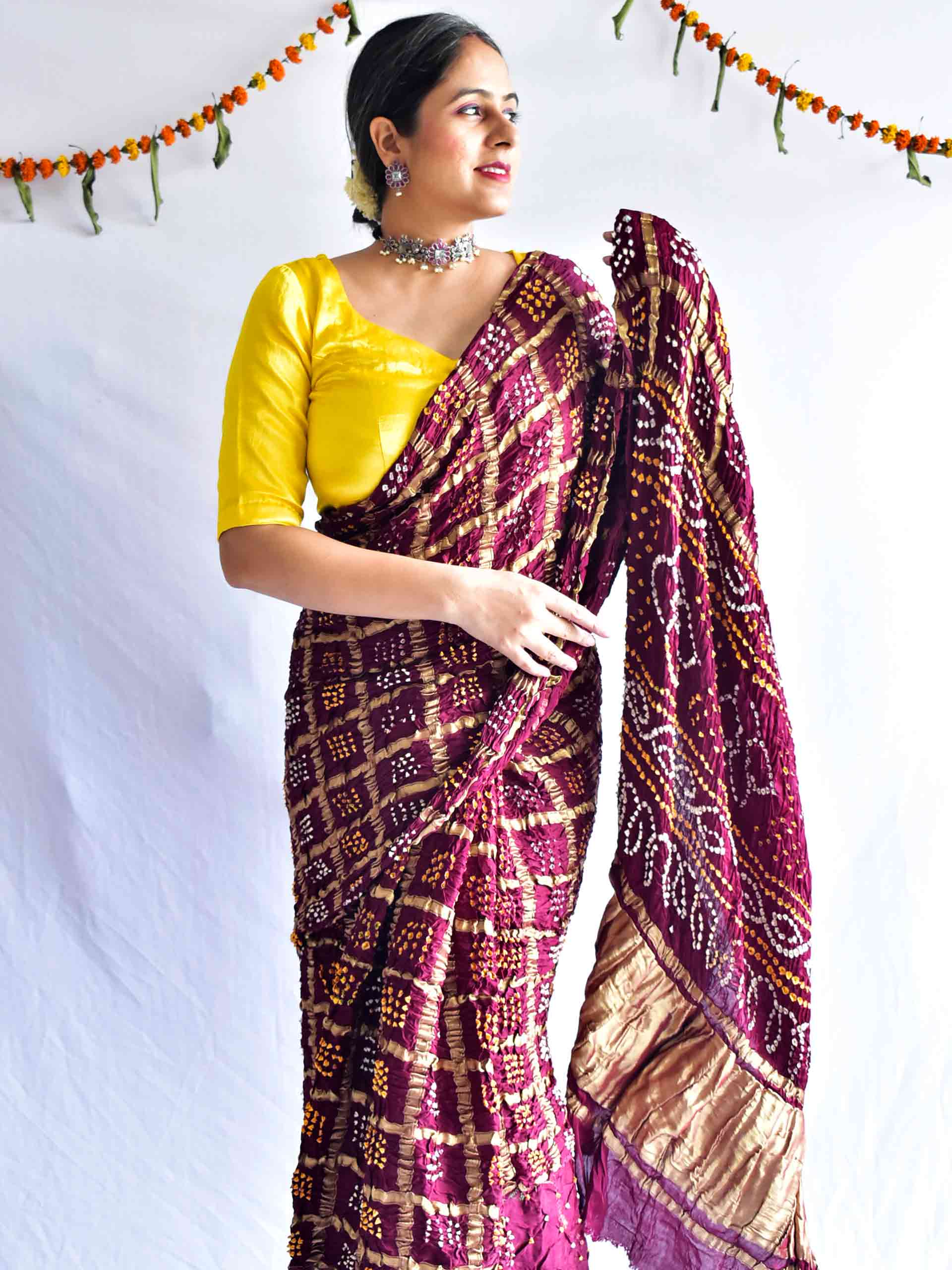 Bandish - Bandhani gharchola Gajji Silk Saree