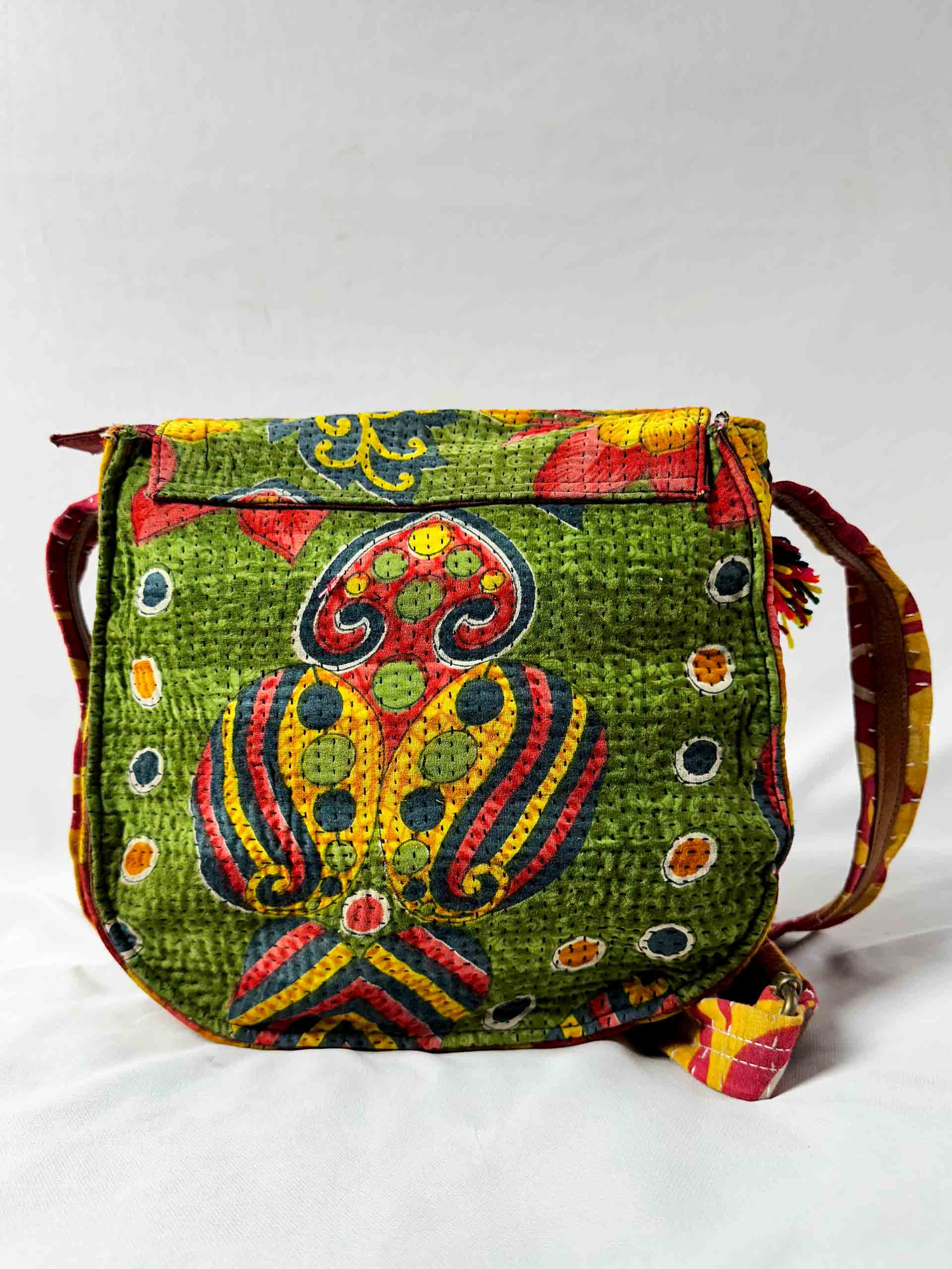 kantha - hand embroidered vintage bag