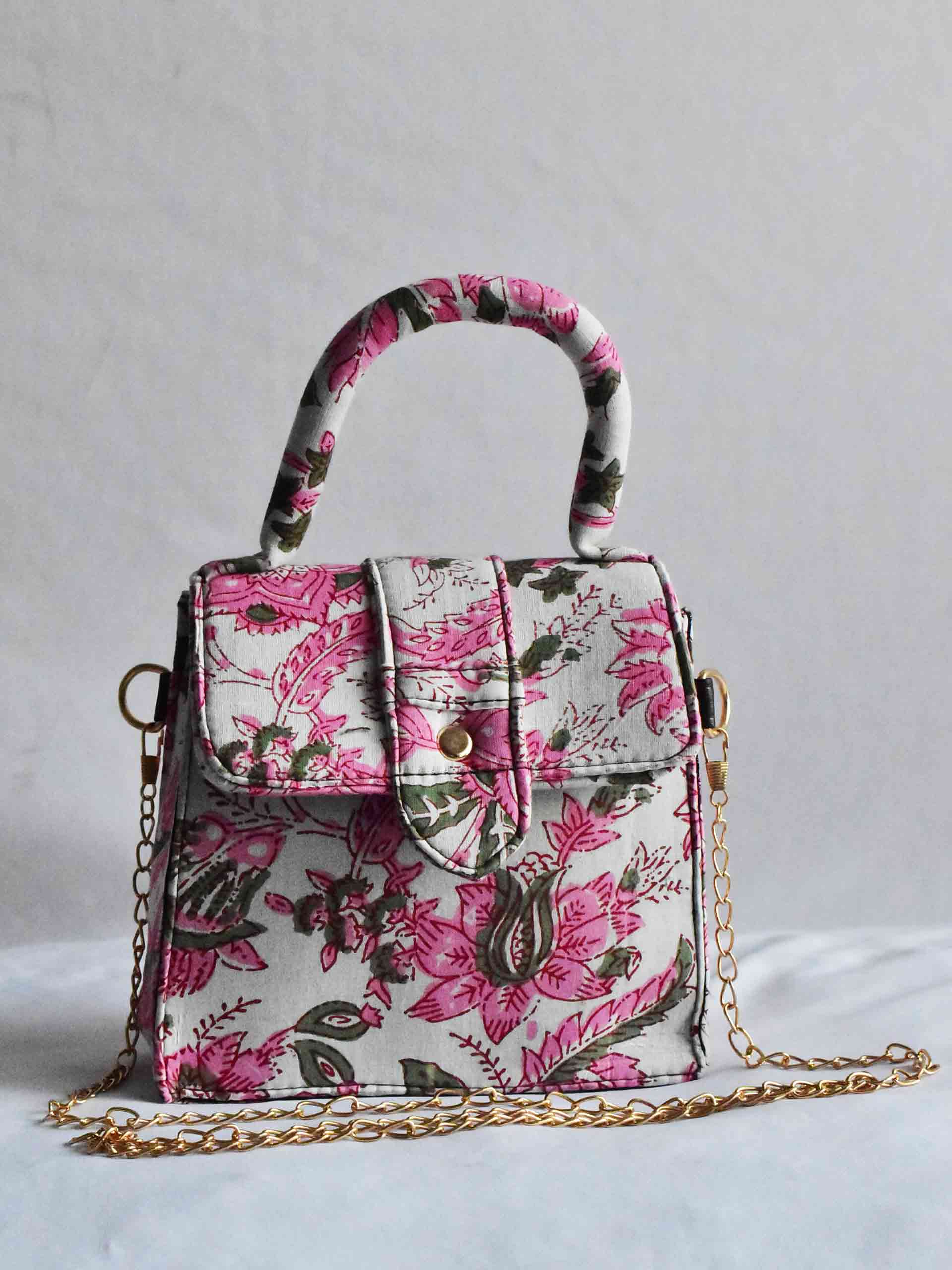 Floral - Printed Cotton bag