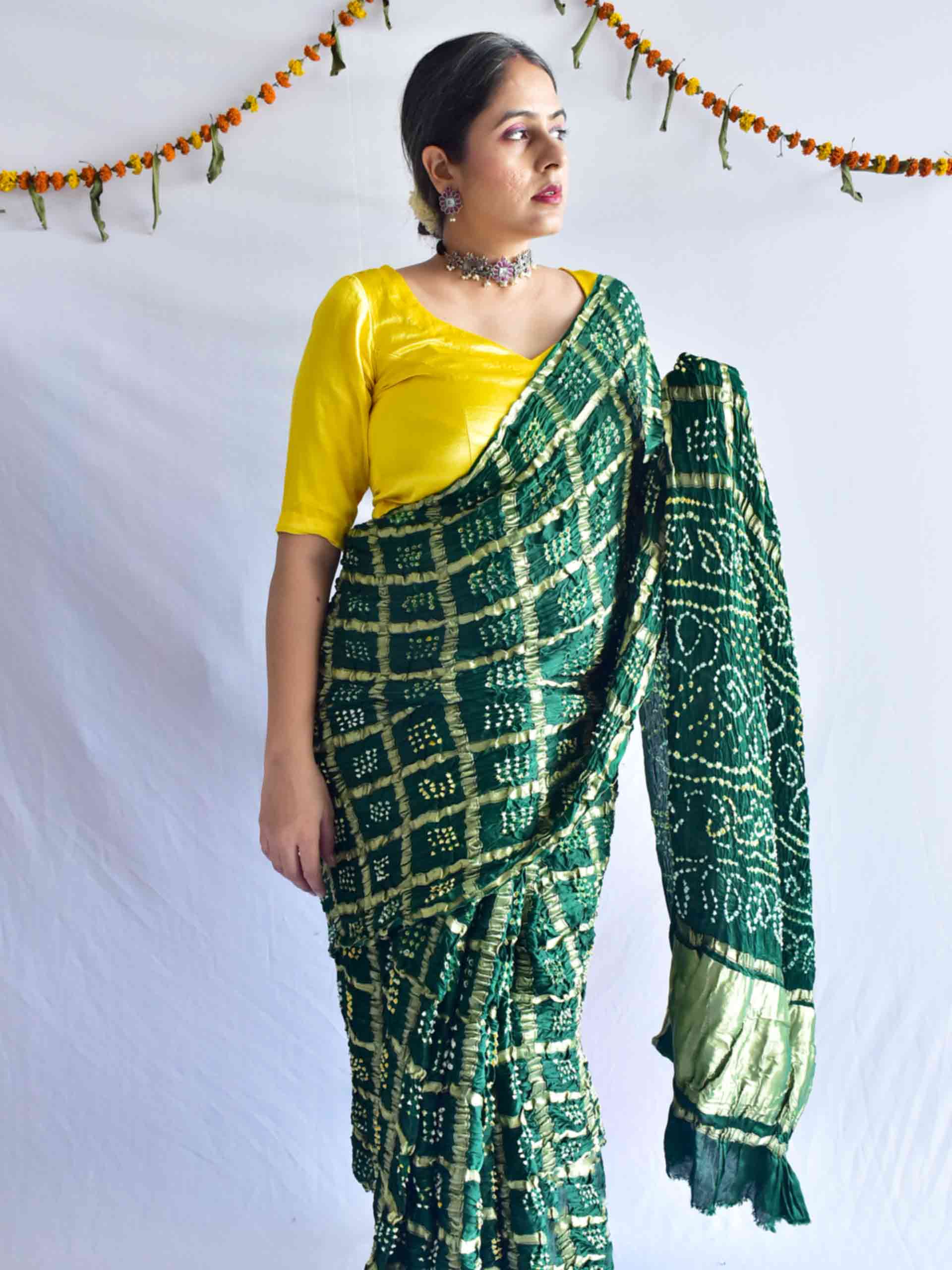 Milaap - Bandhani Gharchola Gajji Silk Saree