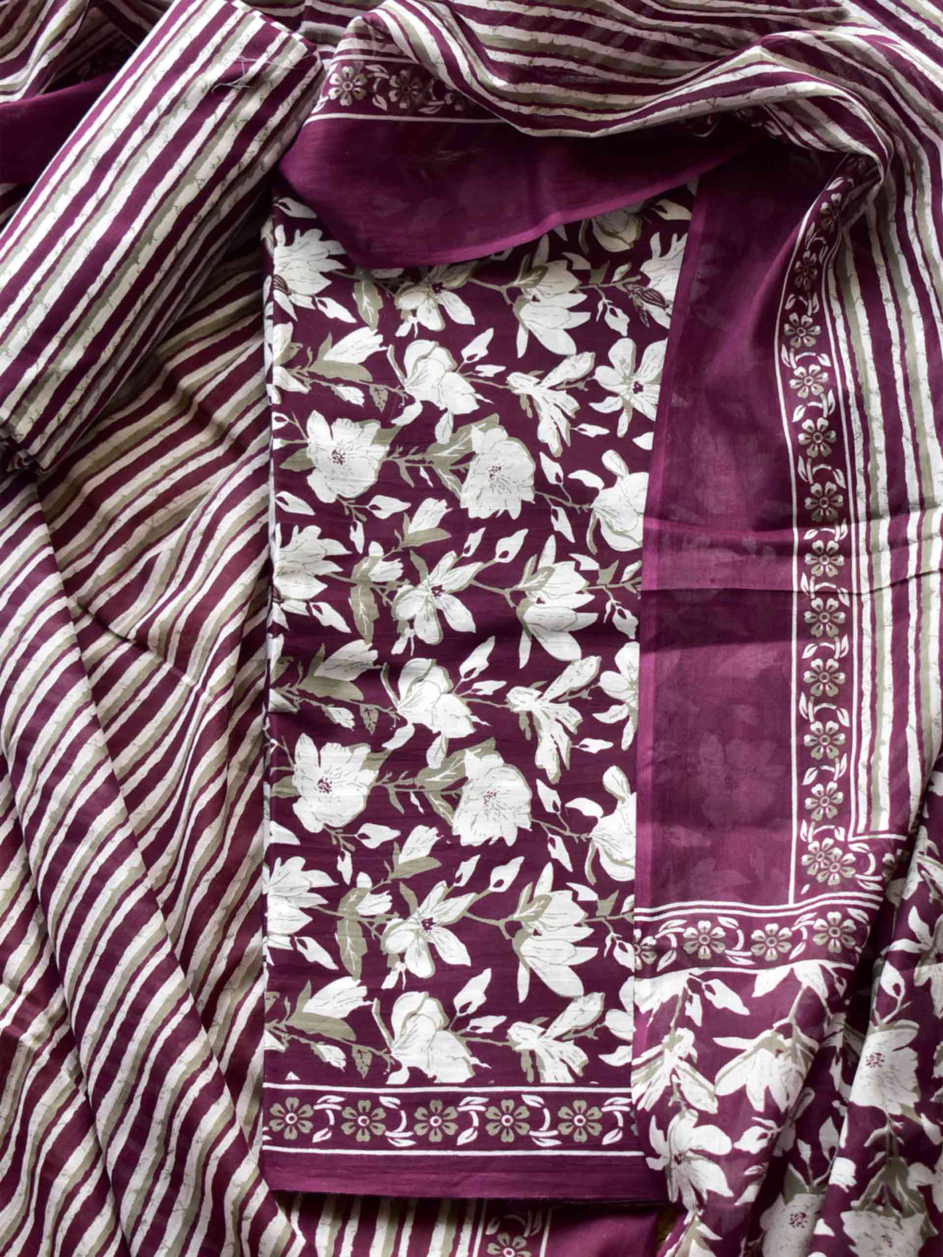 Wineyard Cotton 3 pc suit set