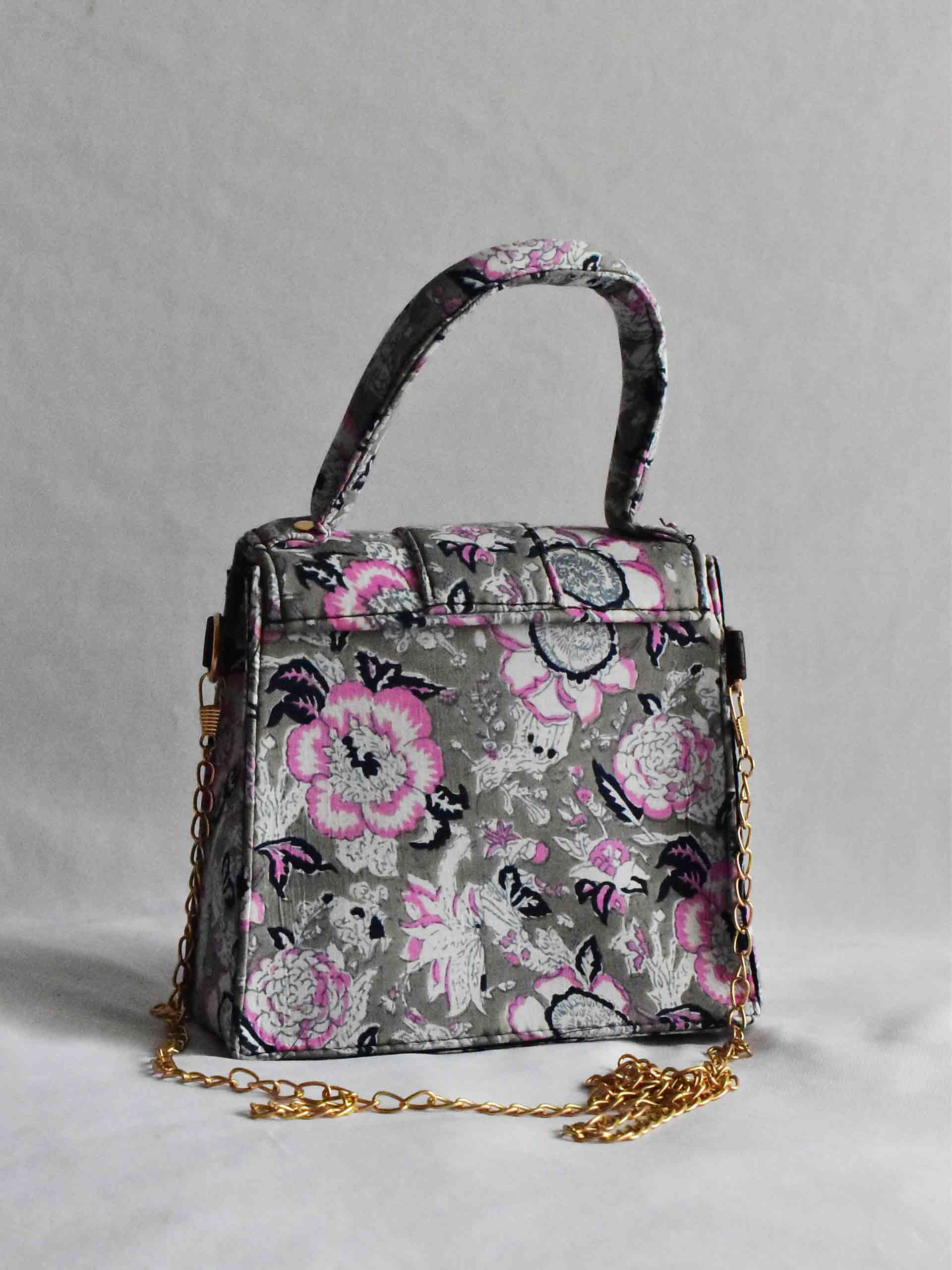 Floral - Printed Cotton bag