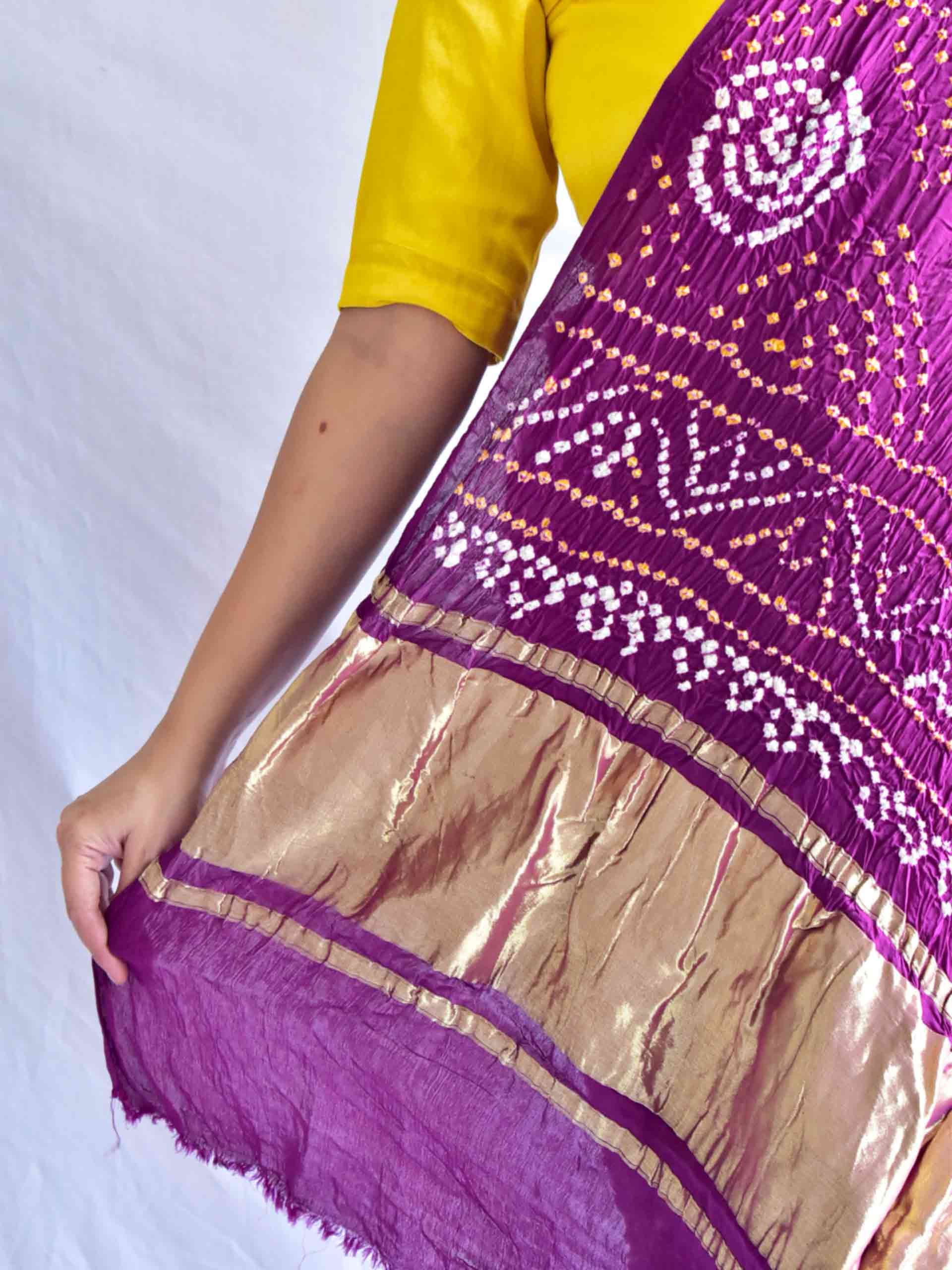 Murad - Bandhani Gharchola Gajji Silk Saree