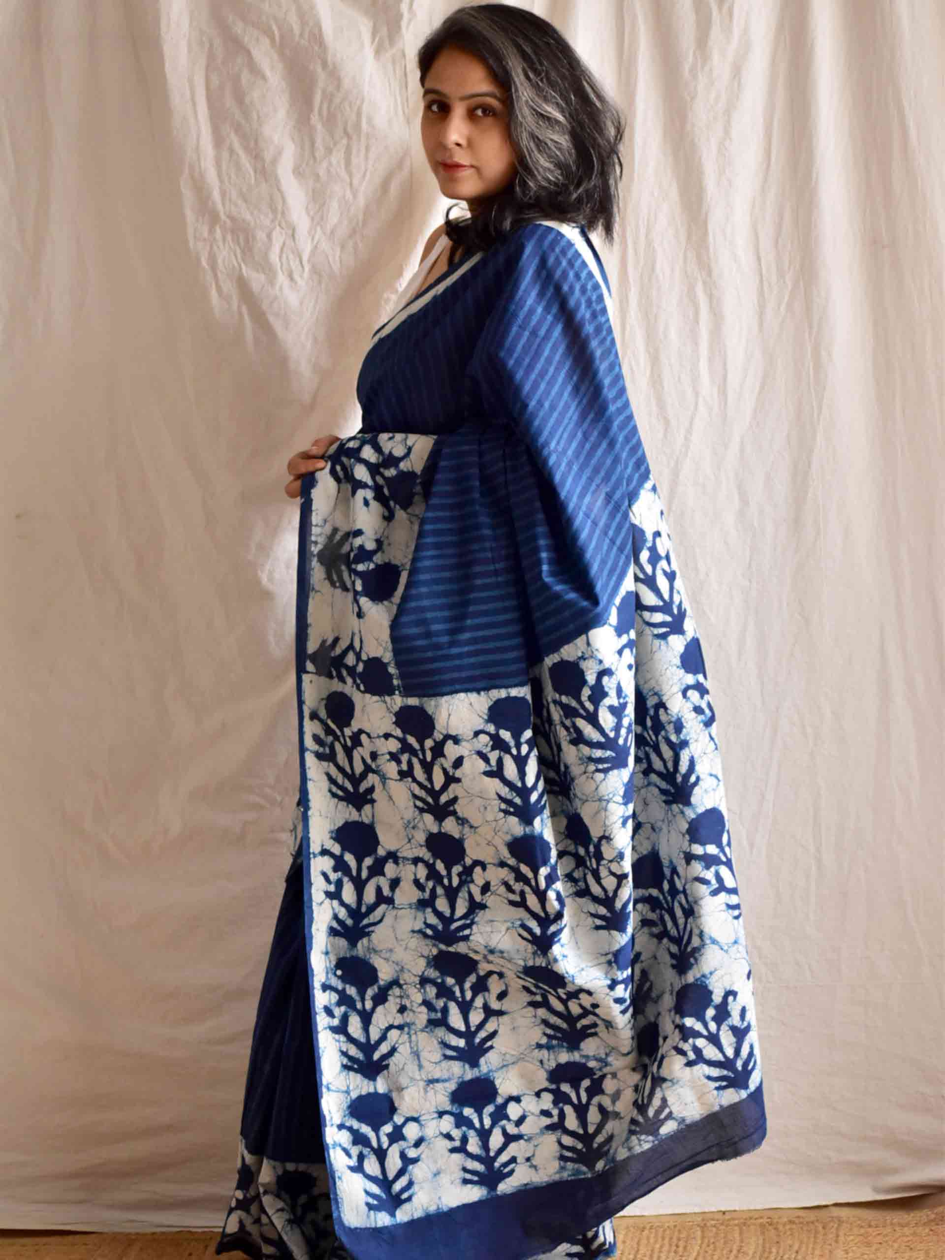 Medley - Dabu cotton saree