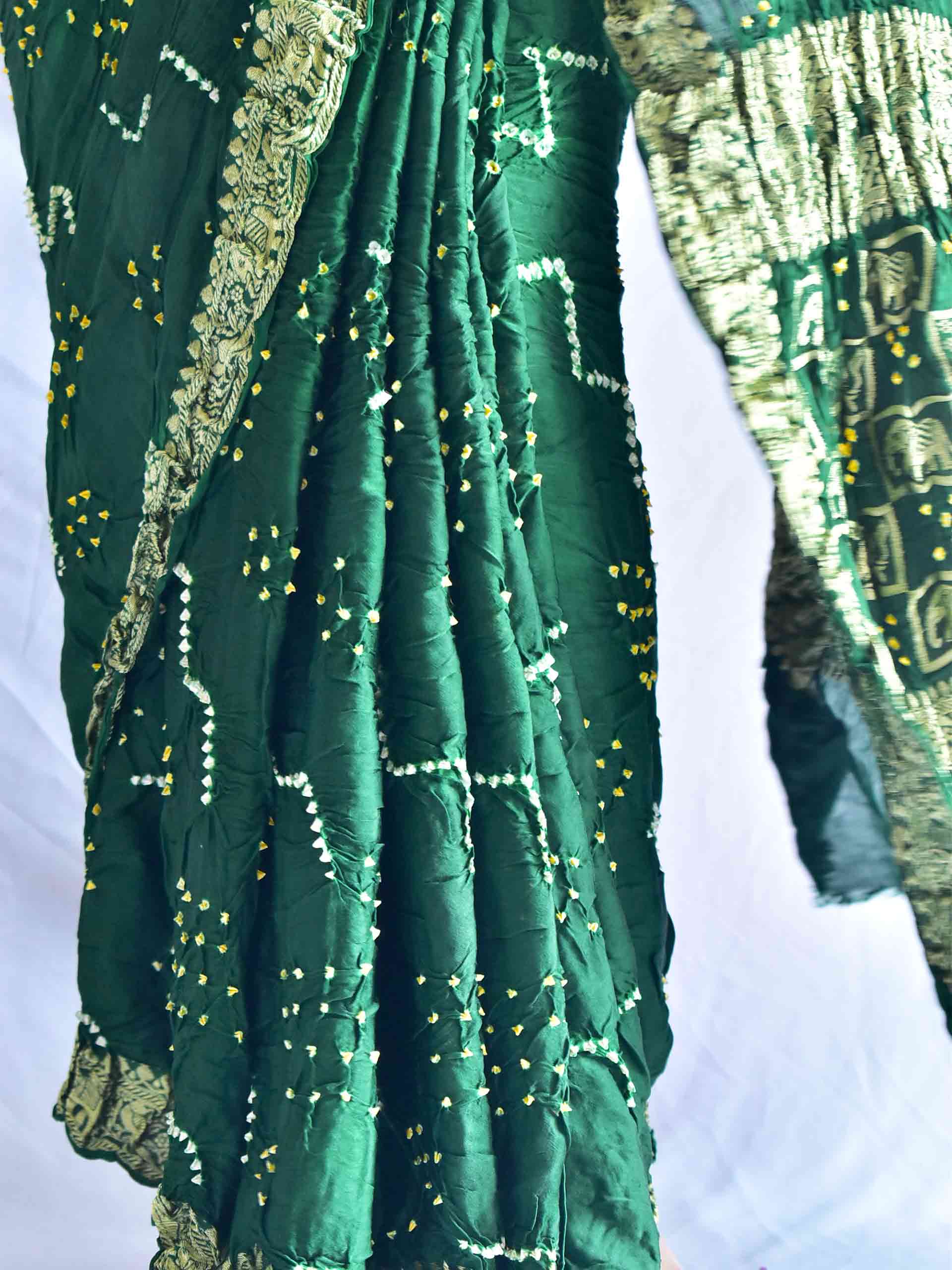 Muskaan - Bandhani Gajji Silk Saree