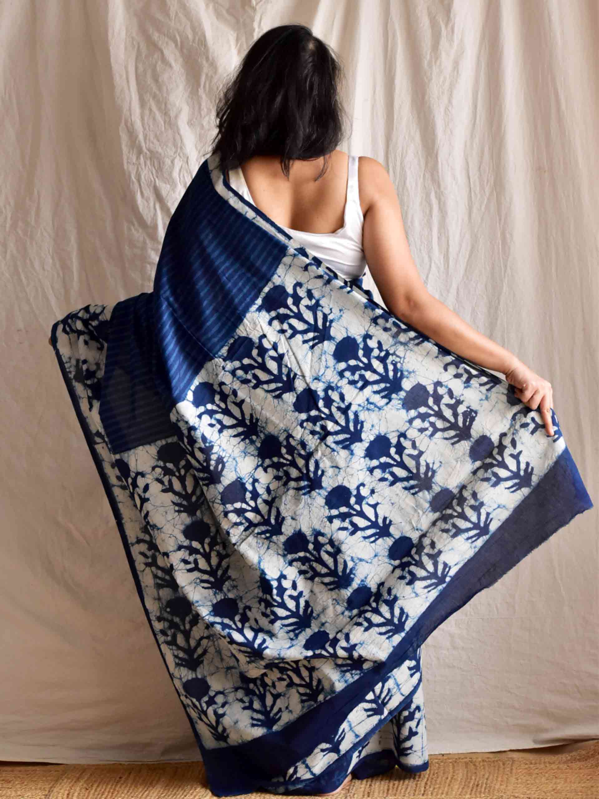 Medley - Dabu cotton saree