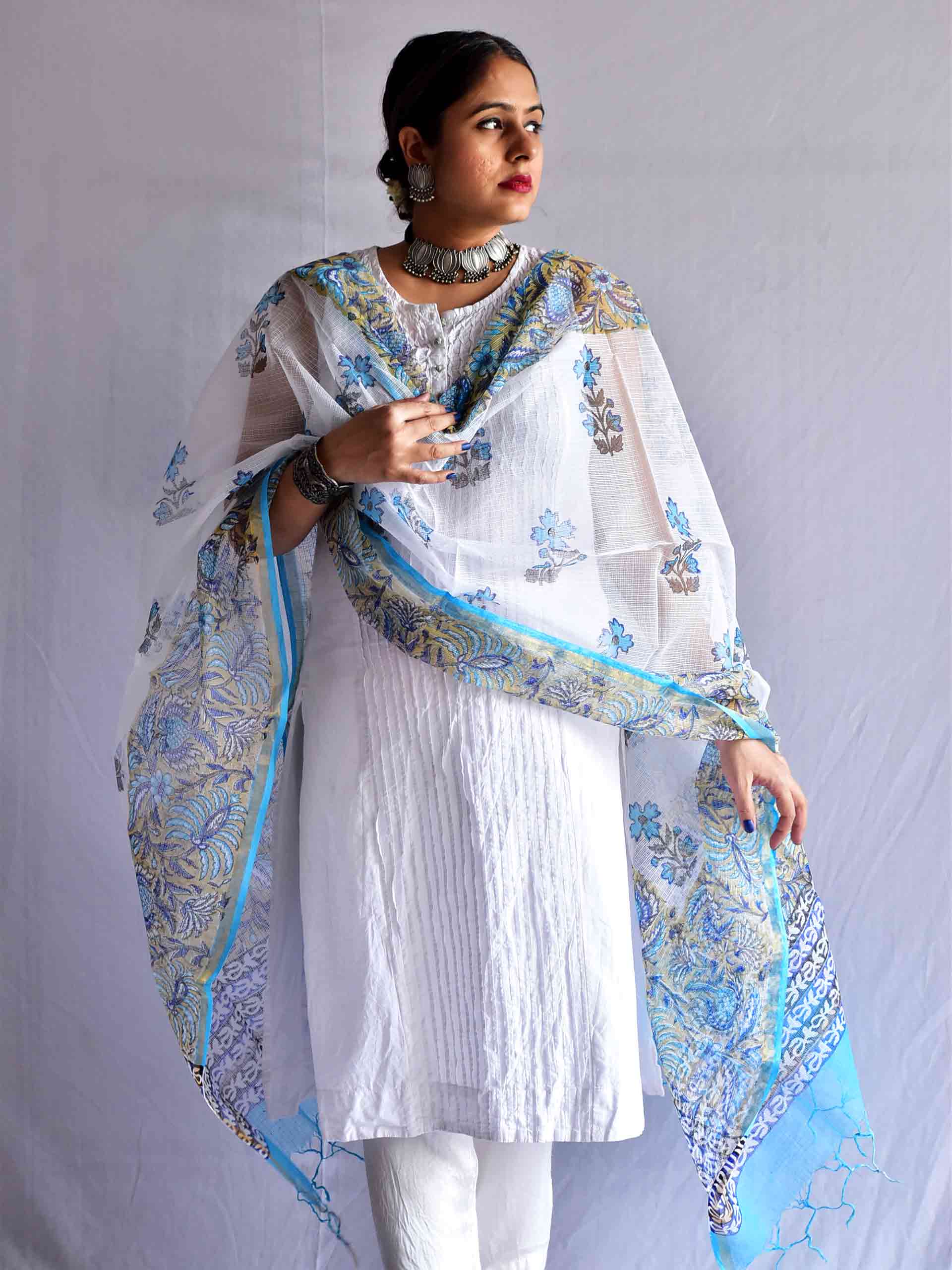 samundar - Kota Doria Dupatta
