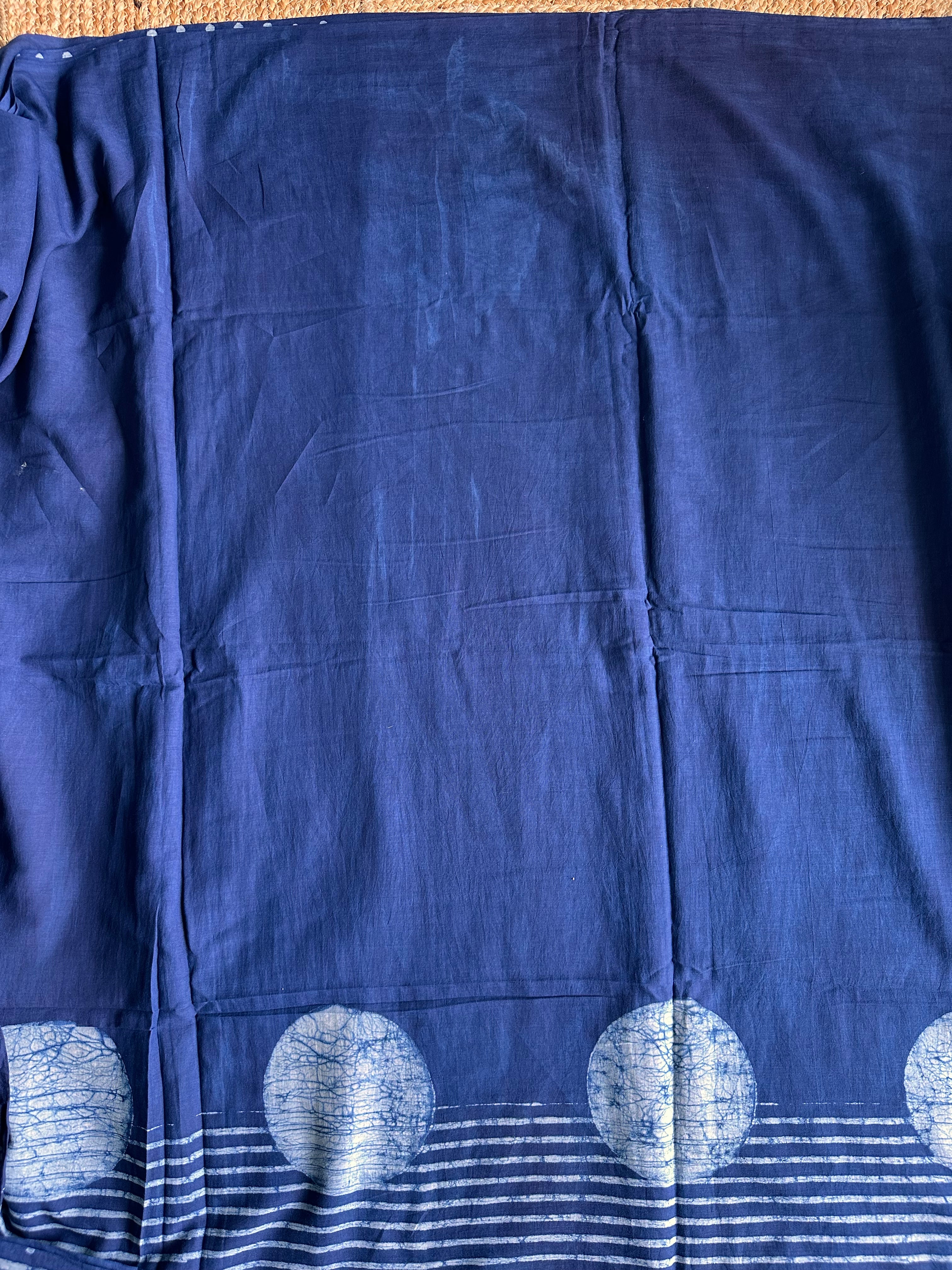 UD011 - Dabu Mul cotton saree