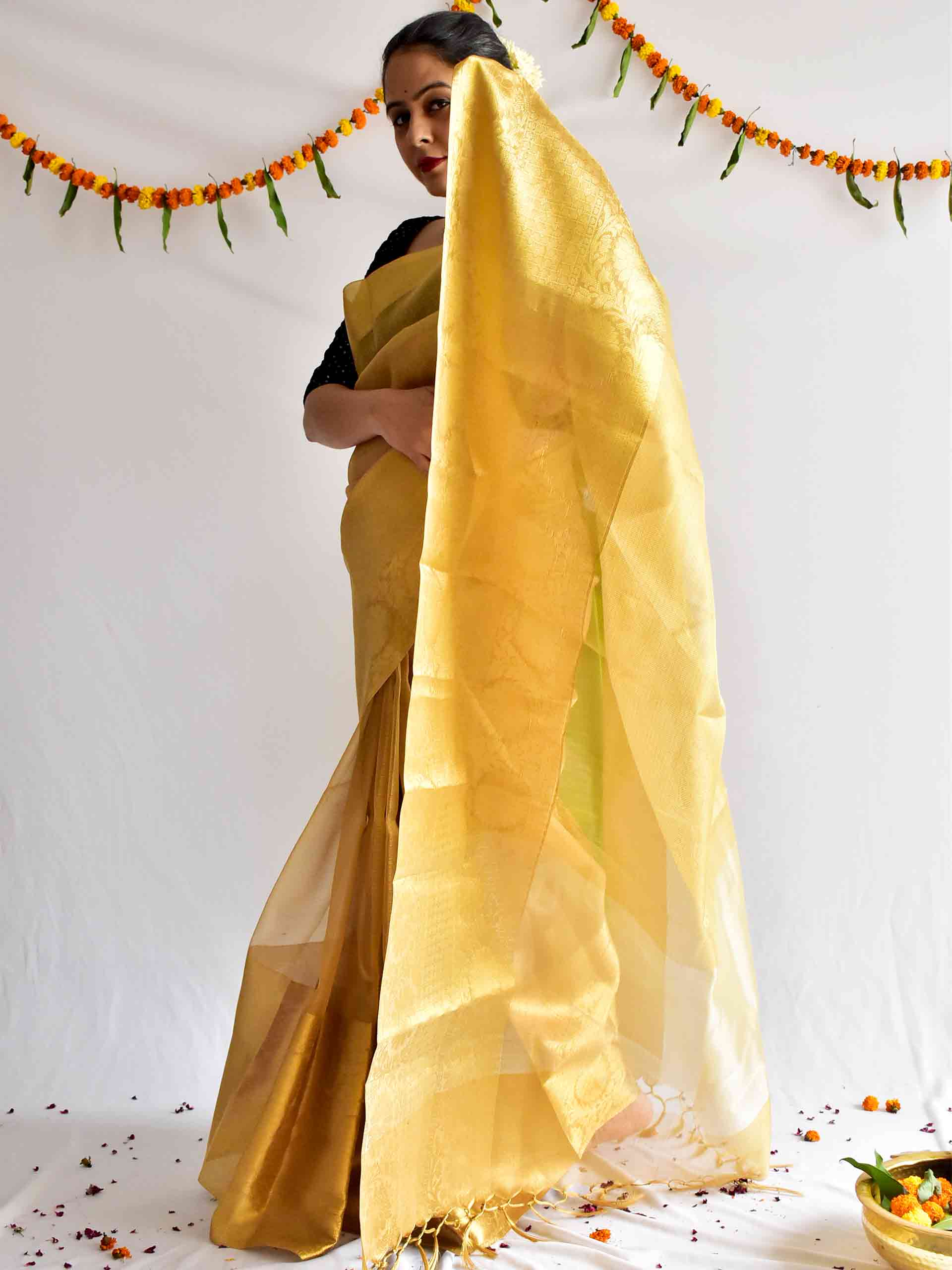 Sona - kota tissue silk saree
