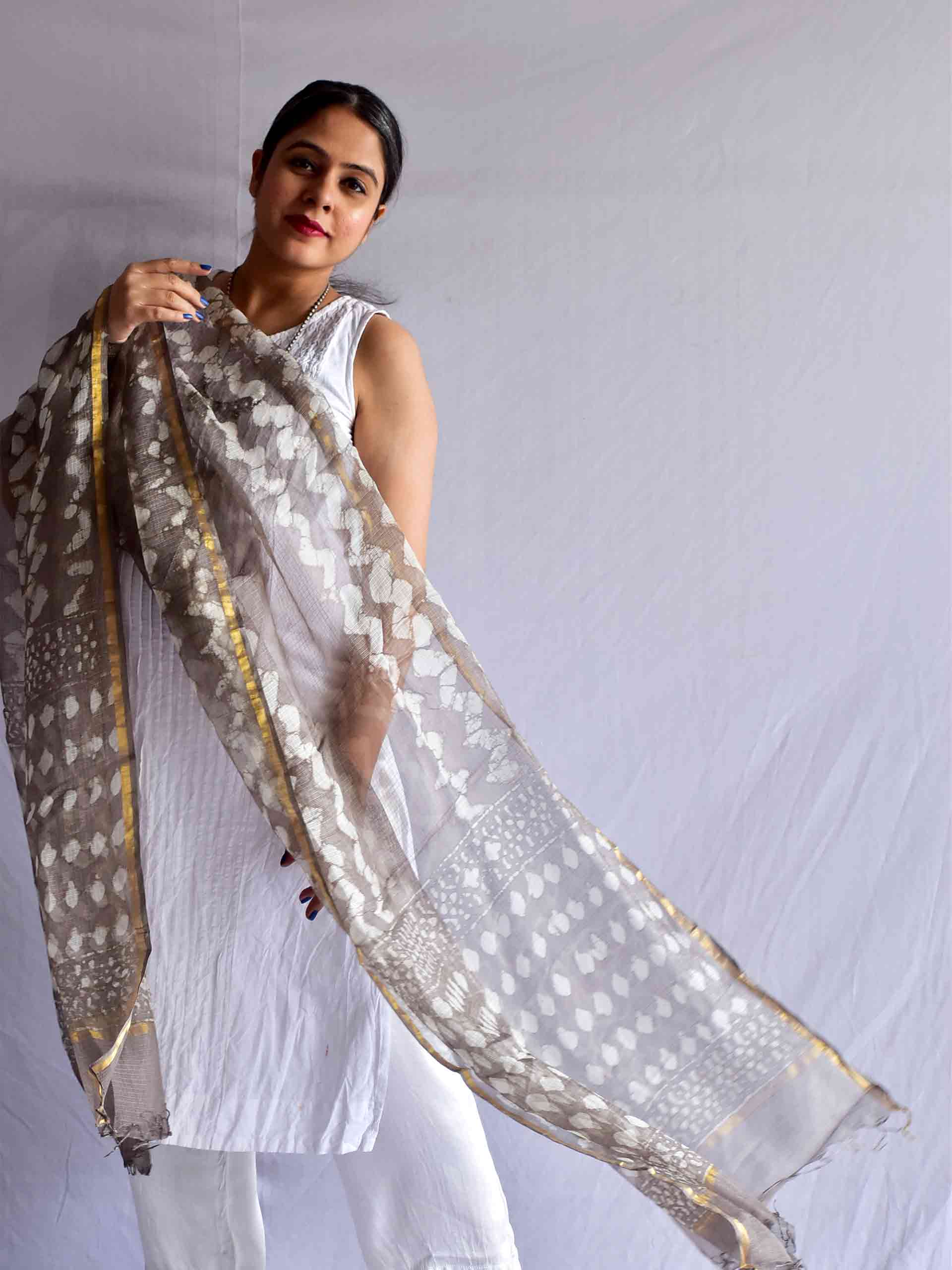 Brij -  Kota silk Dupatta