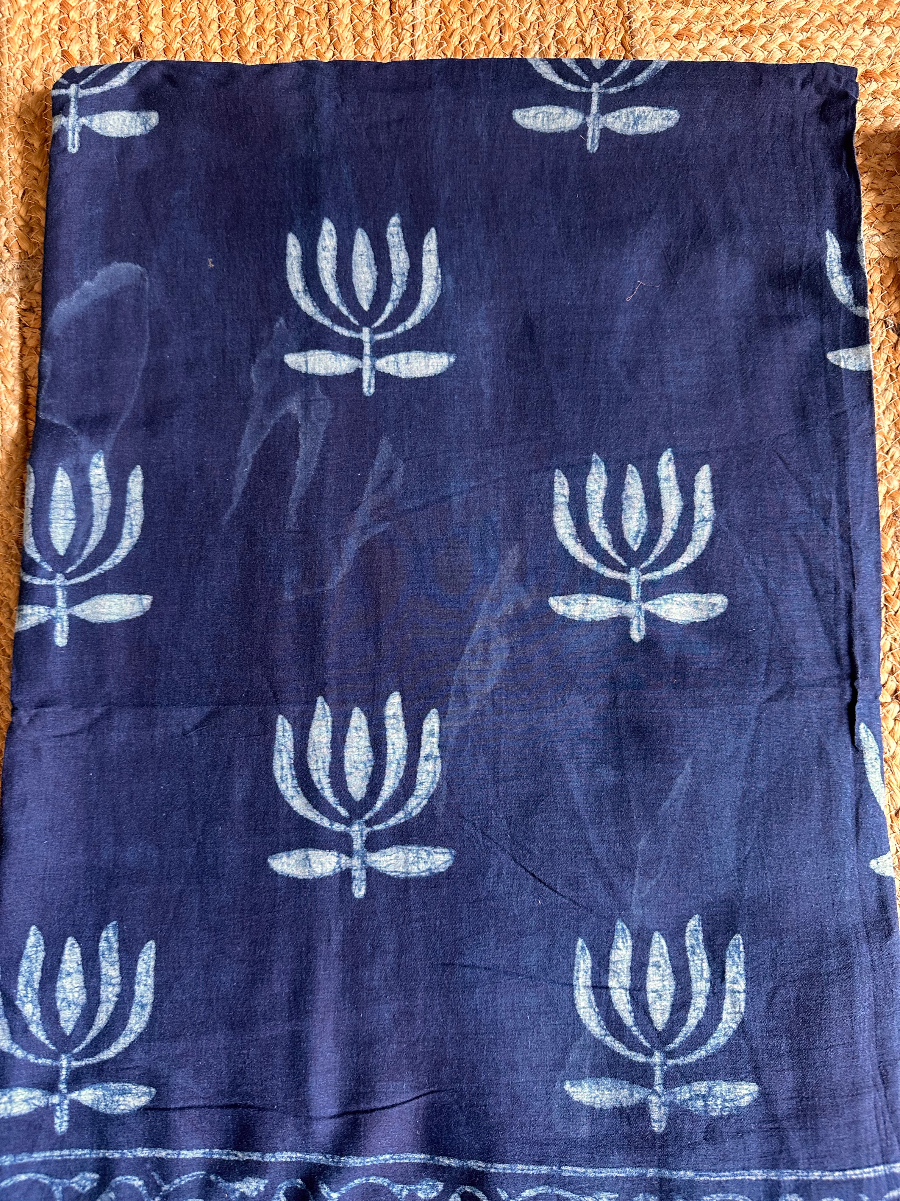 UD009 - Dabu Mul cotton saree