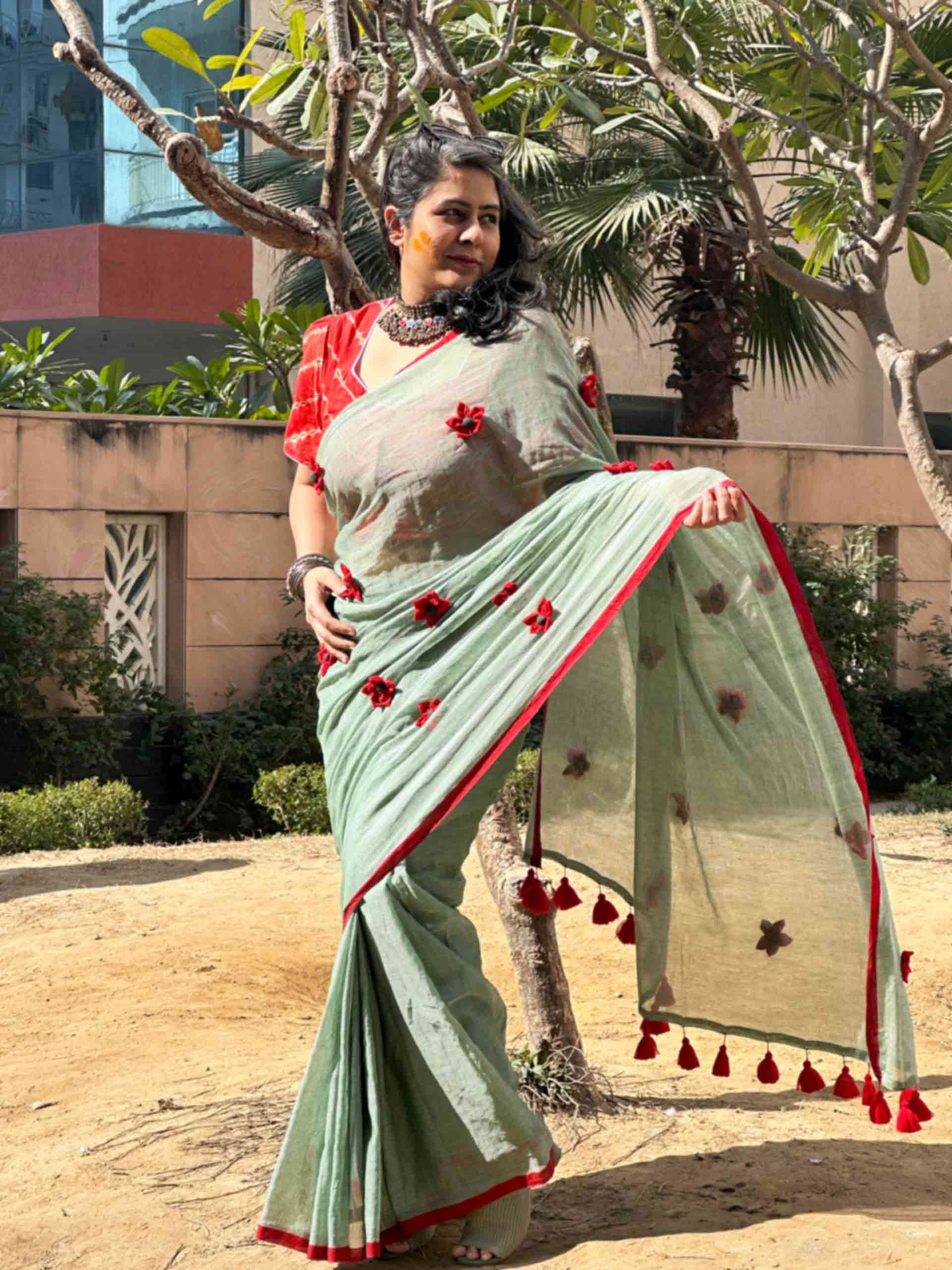 Gulnaar - mul cotton saree