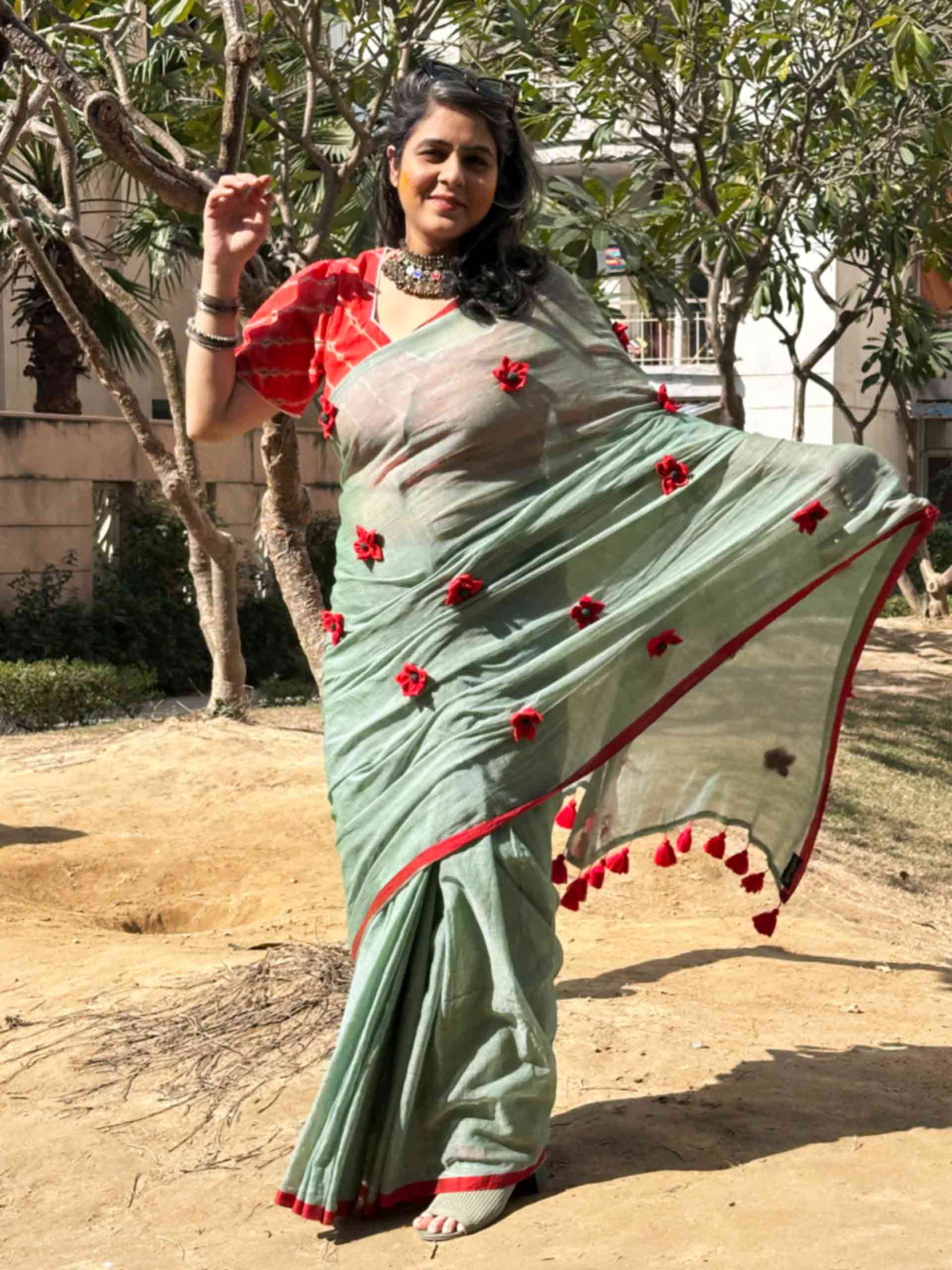 Gulnaar - mul cotton saree