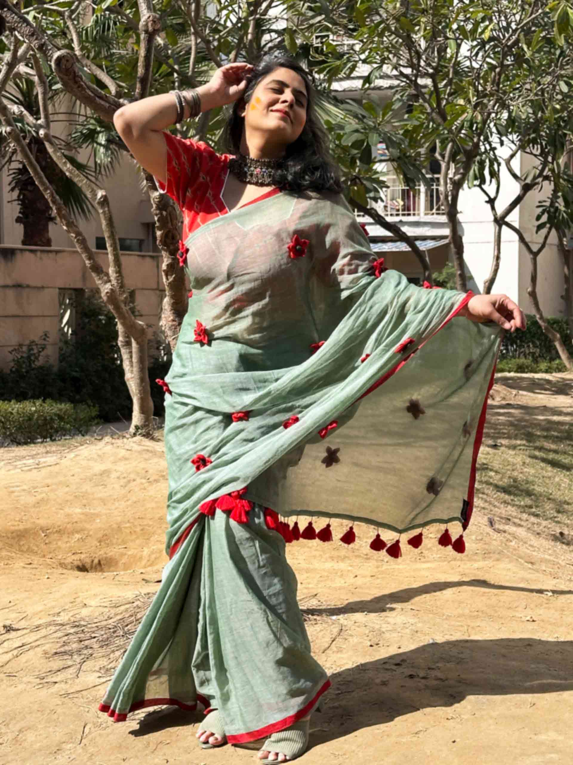 Gulnaar - mul cotton saree