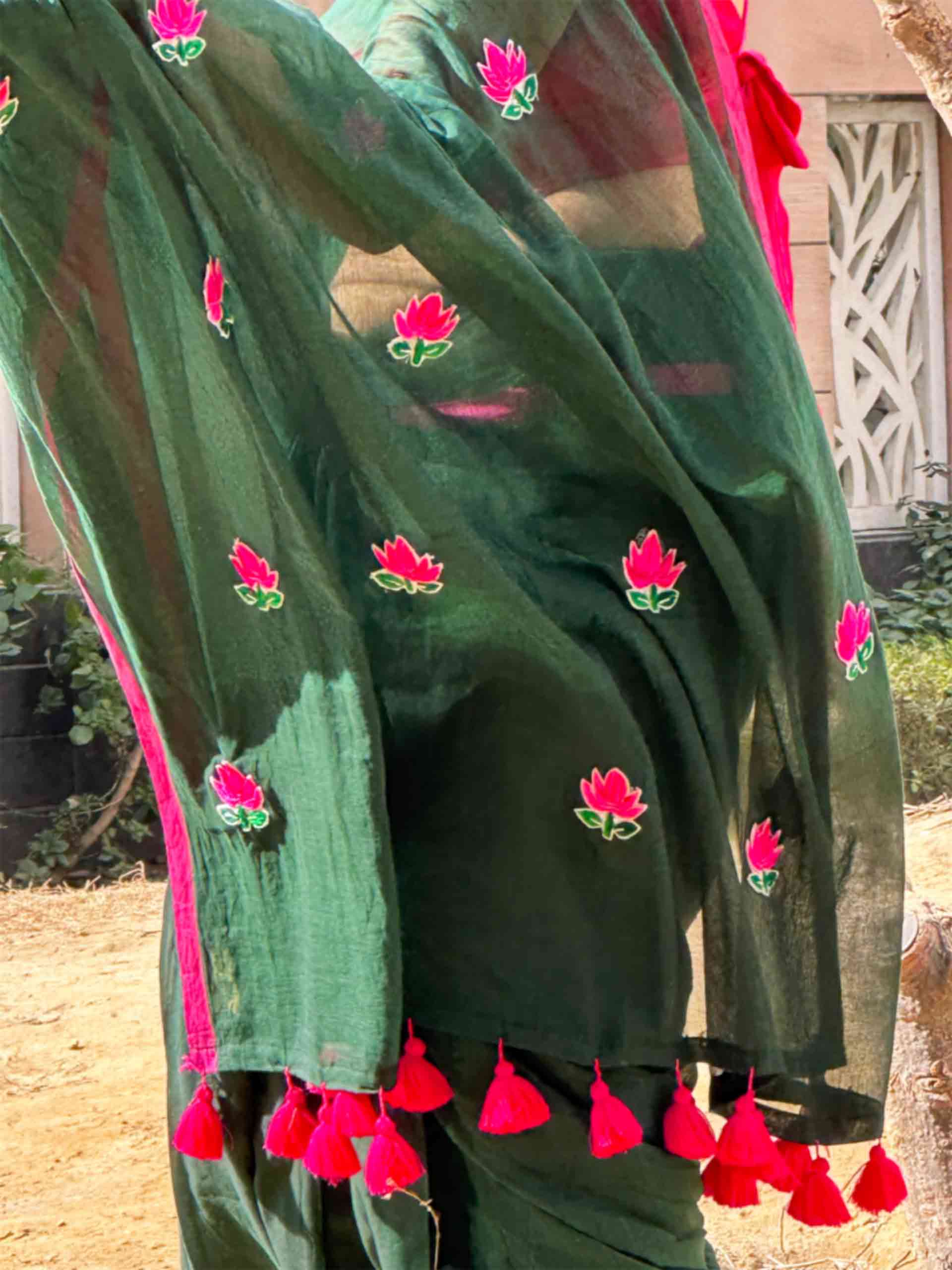 Shubhrang - mul cotton saree