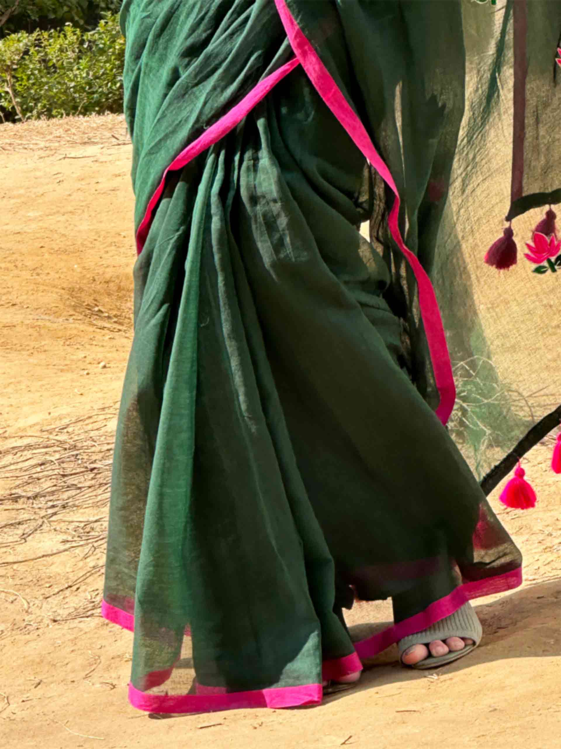 Shubhrang - mul cotton saree