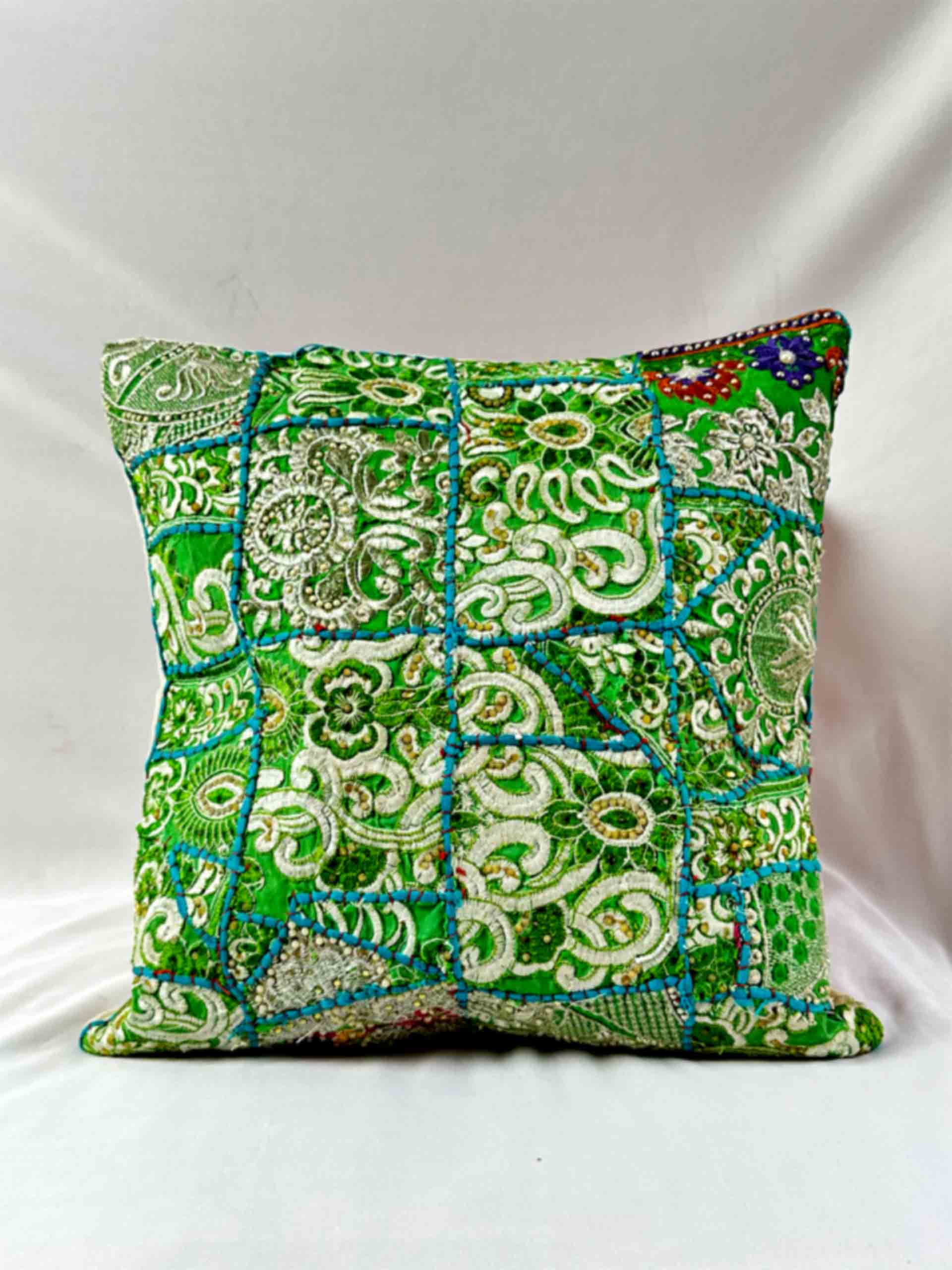 Embroidery Kelly Green Throw Pillows Kelly Sage Green Throw