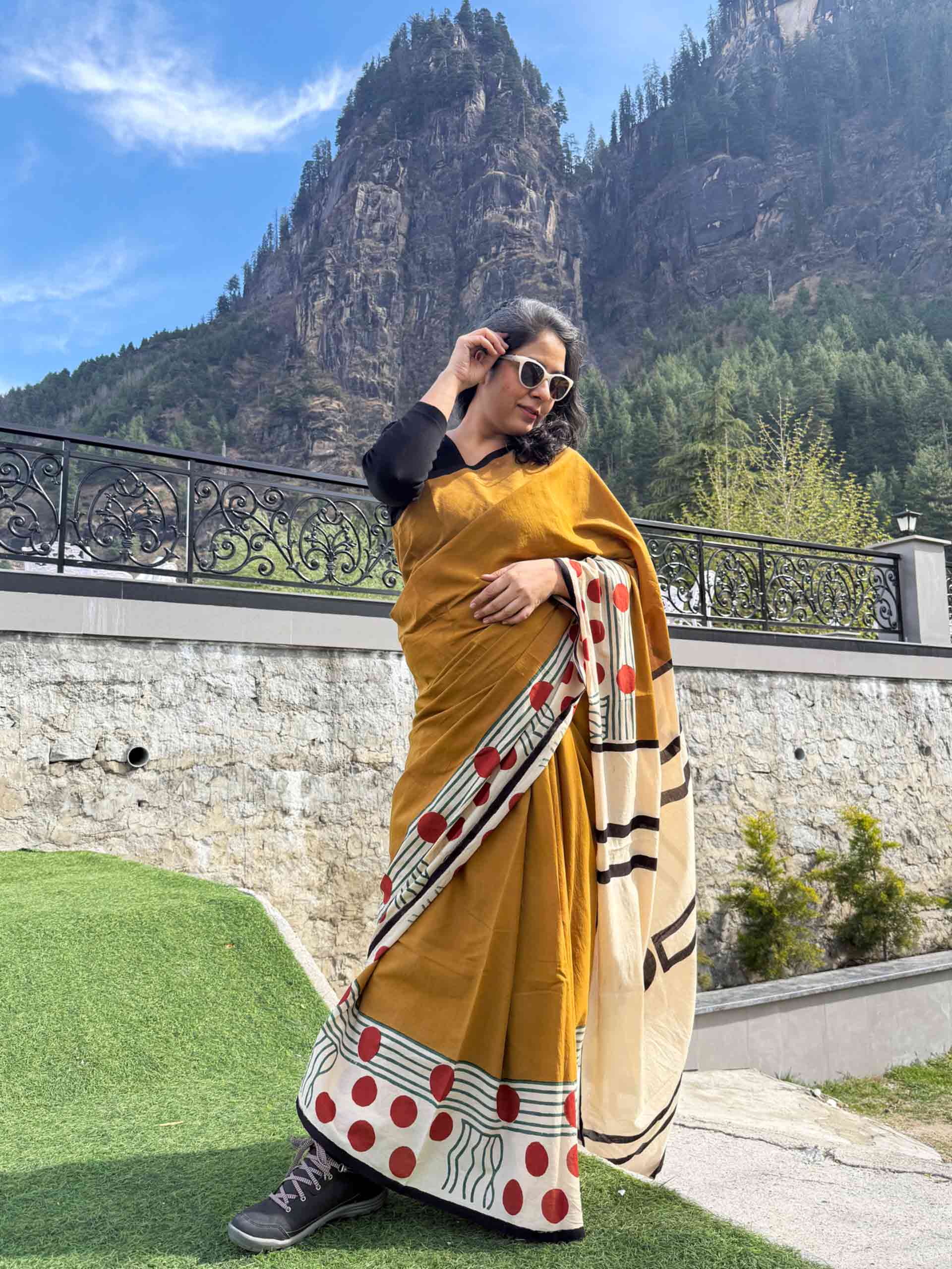 Surabhi - Dabu cotton saree