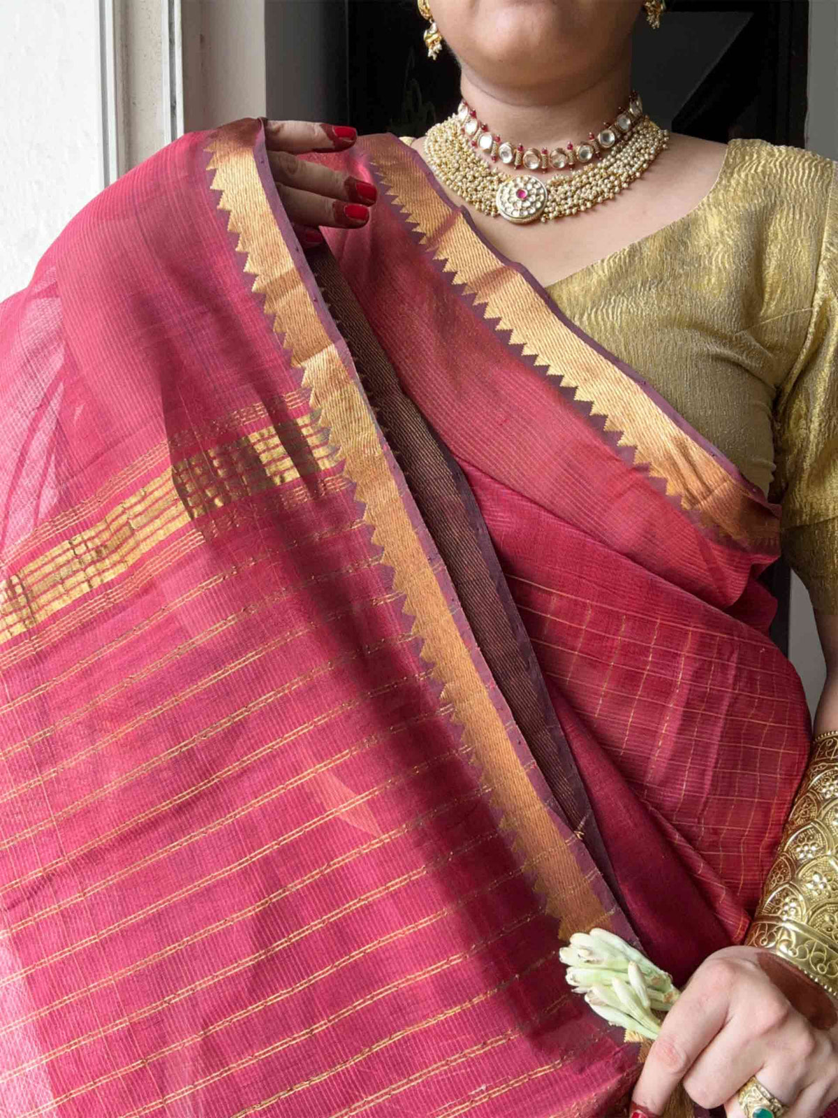 Gulnaar - Mangalgiri Pattu Silk Saree