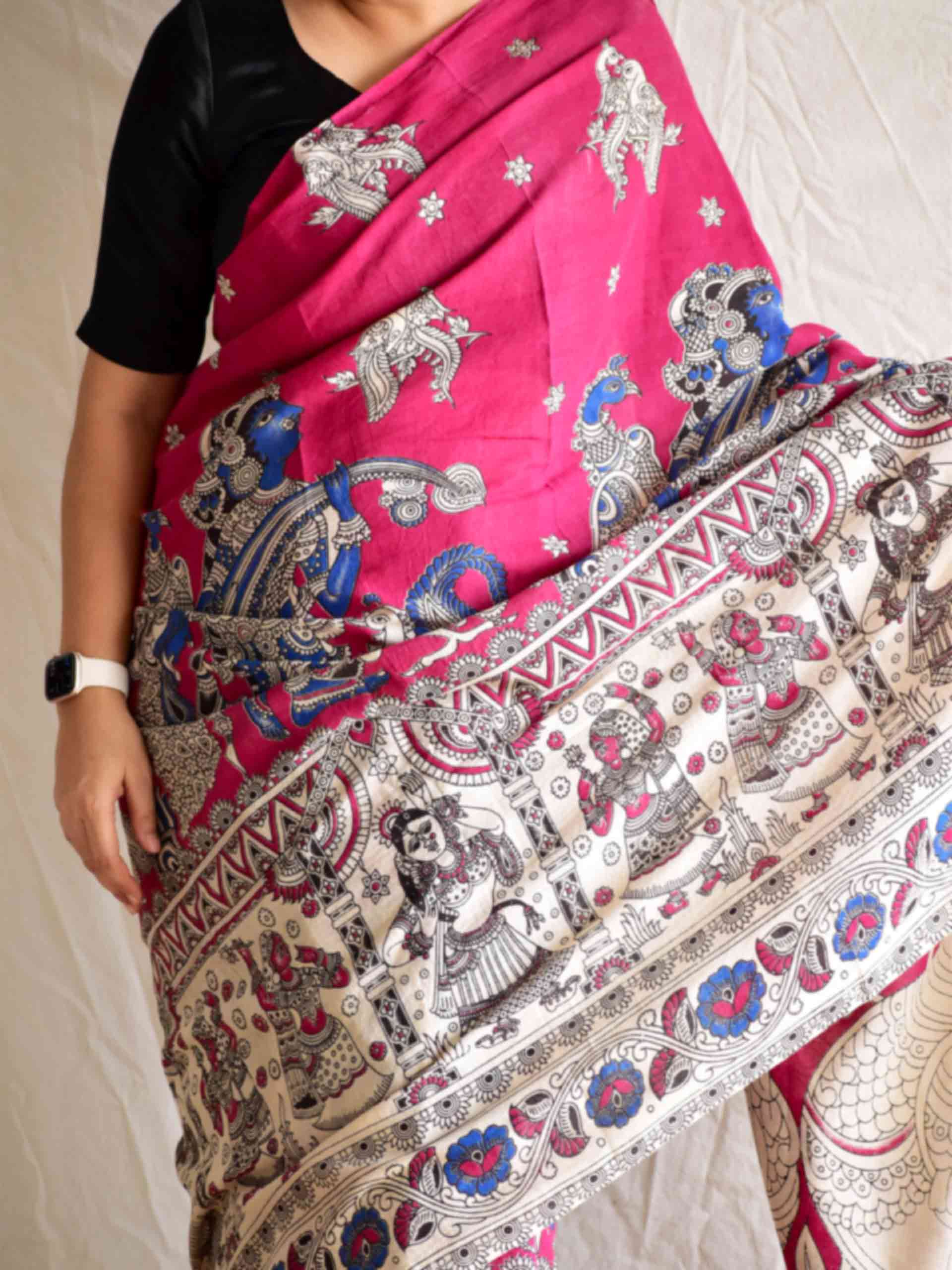 Devi - kalamkari printed saree