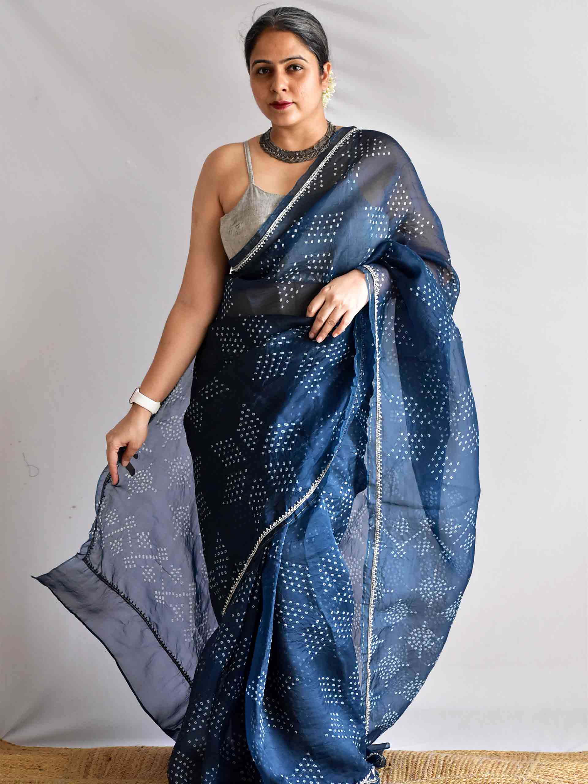 Rustam - Organza Silk saree