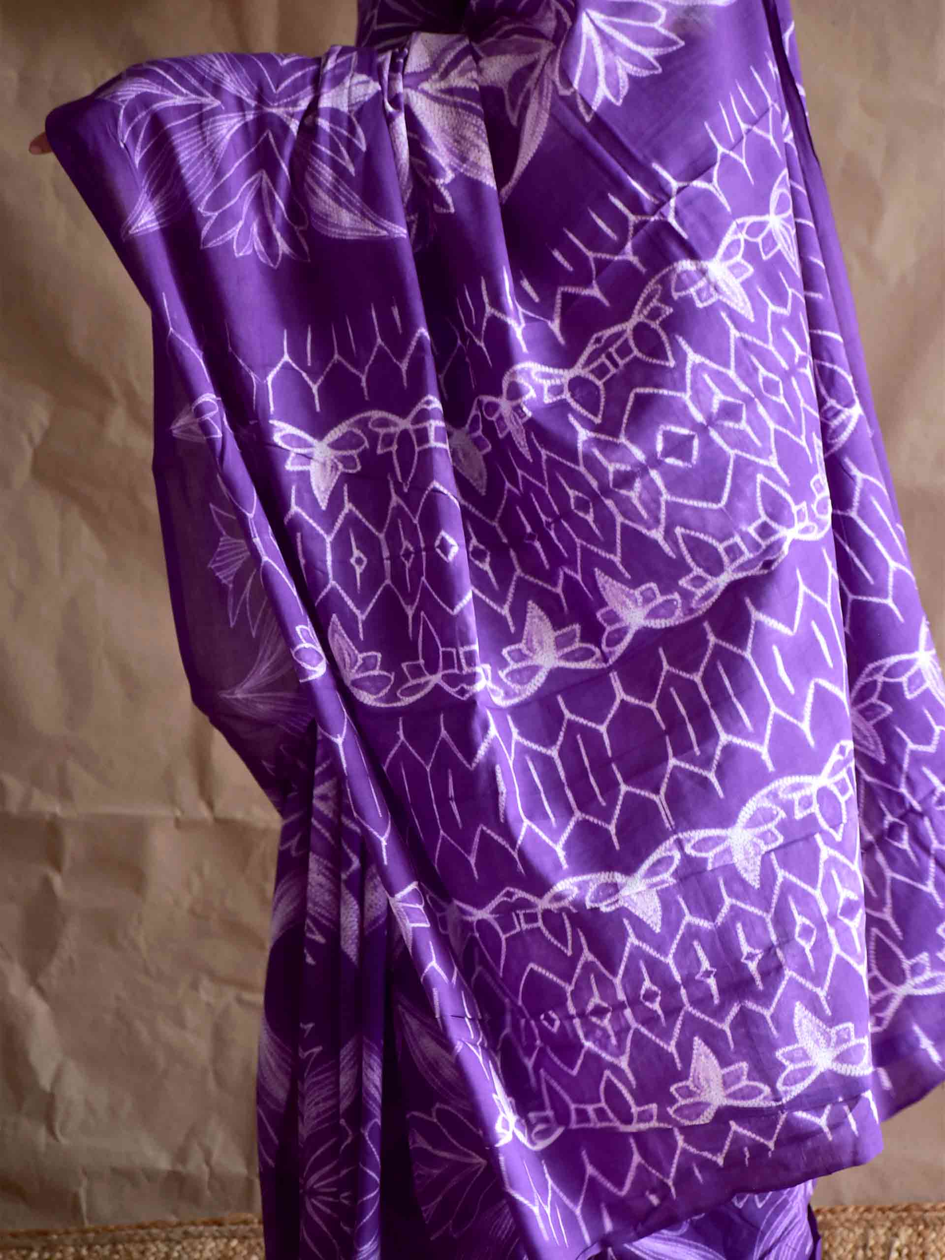 ruh - Shibori mul saree