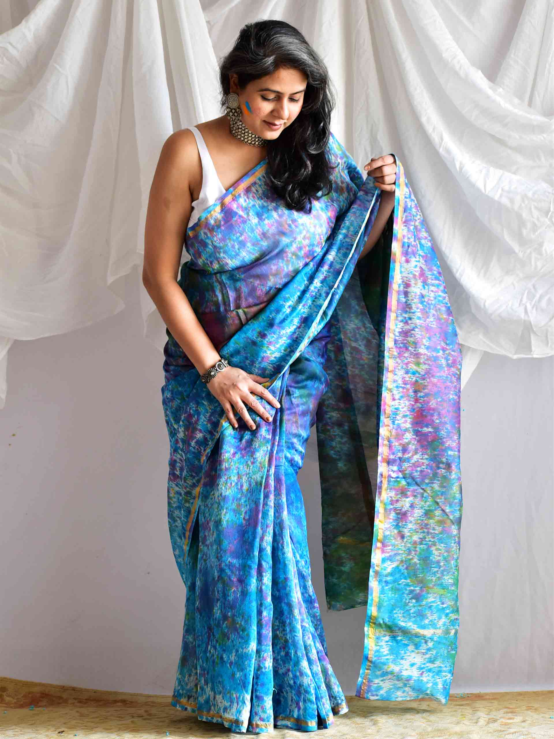 Sparkle - chanderi silk saree