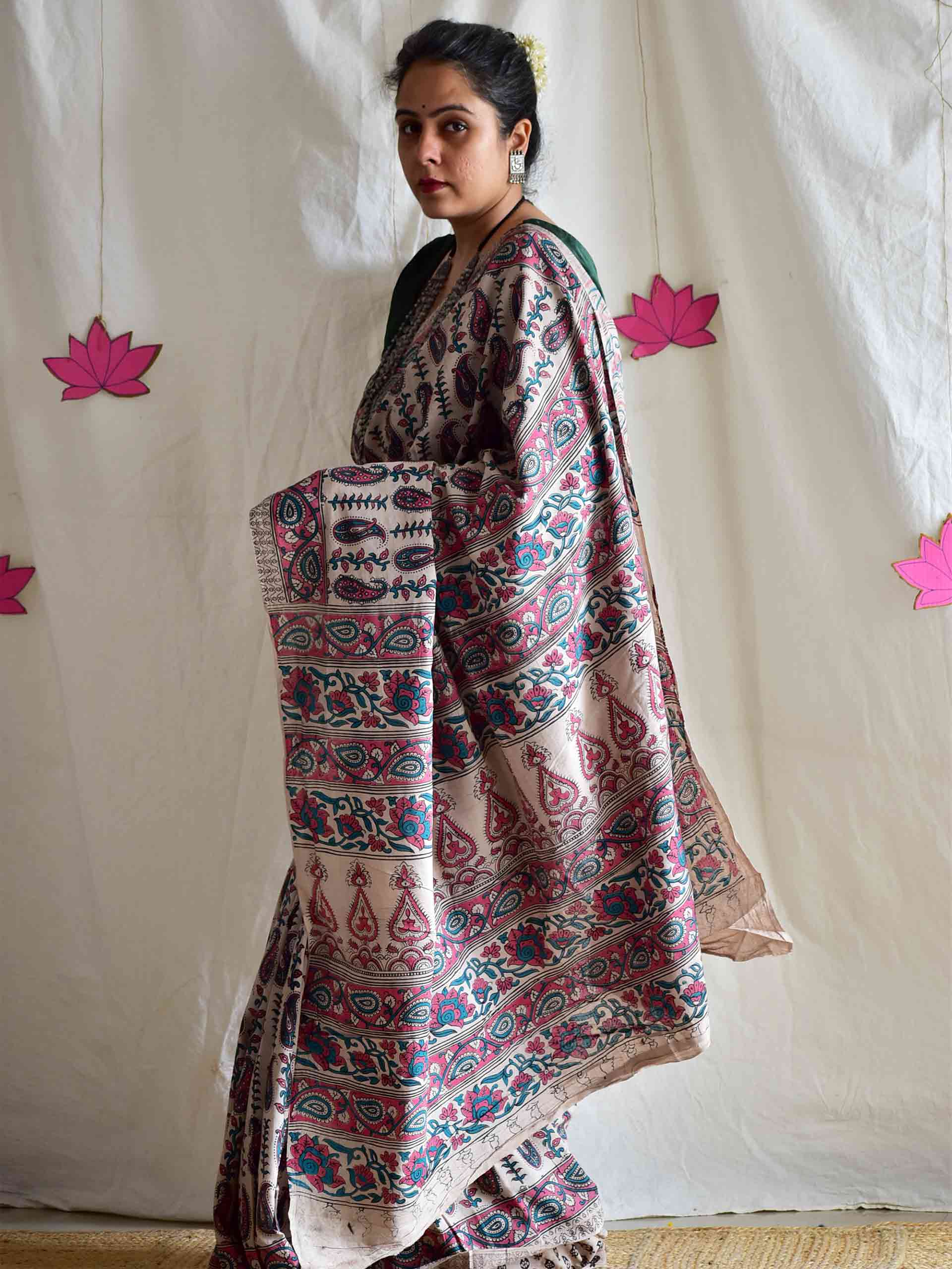 Buta - kalamkari printed saree