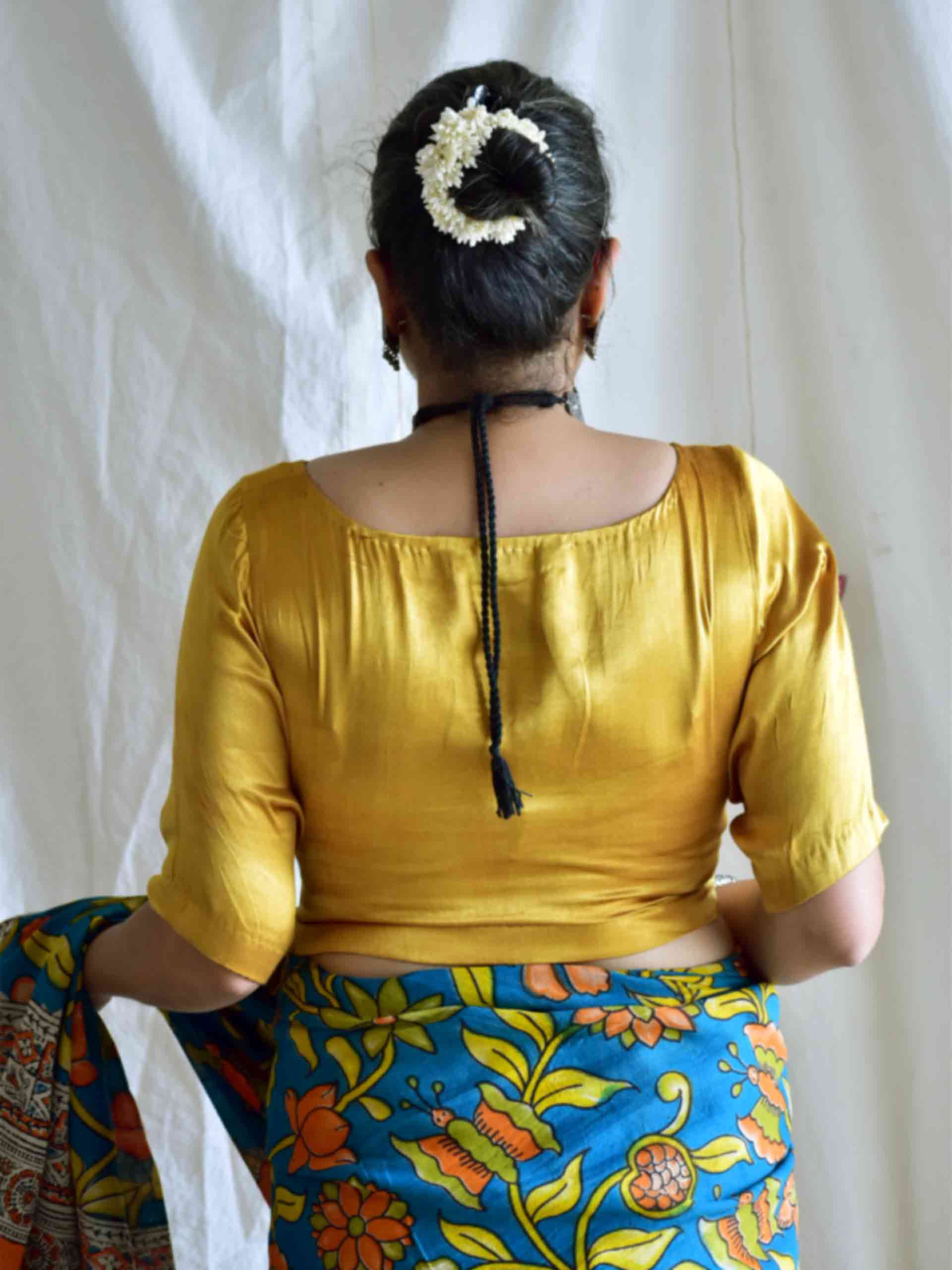 malkha - Mashru silk blouse