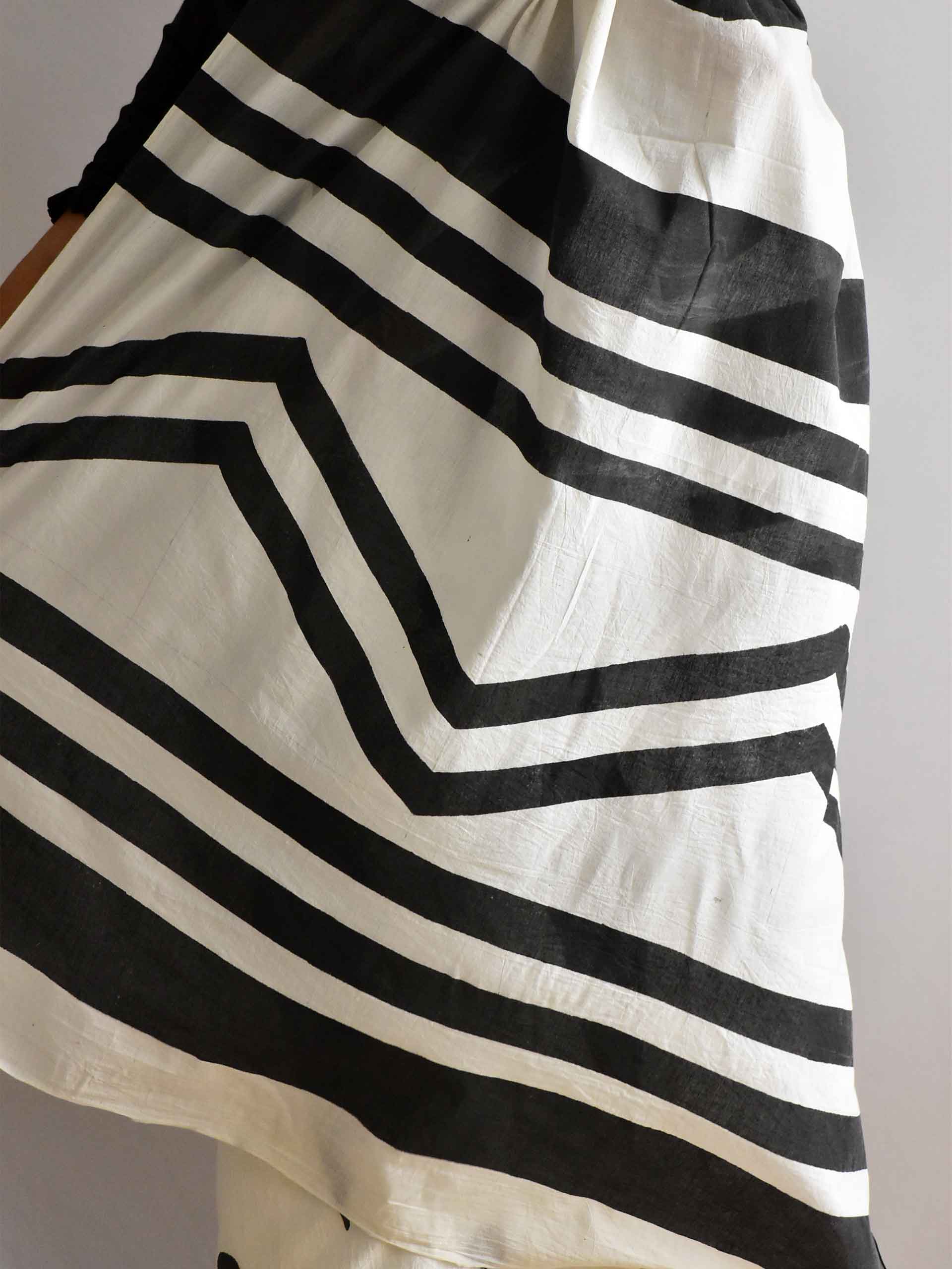 Echelon - Hand Block printed cotton saree