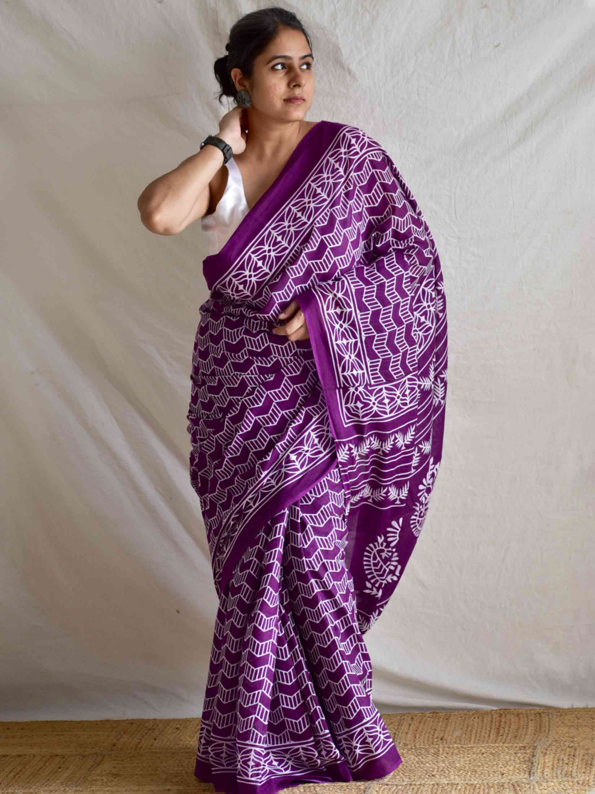 Thread of thoughts - Mul cotton saree