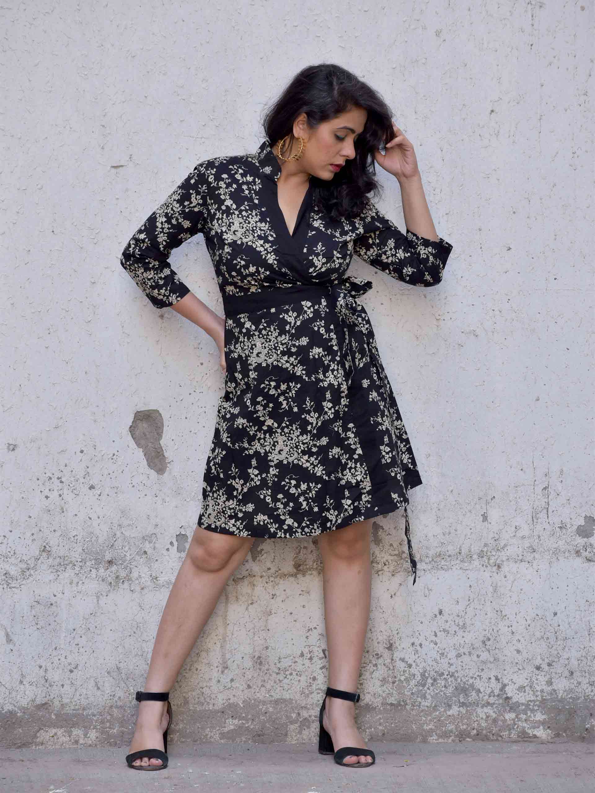Dresses Azenor Red Wrap Dress Kokkino Amaniko Forema