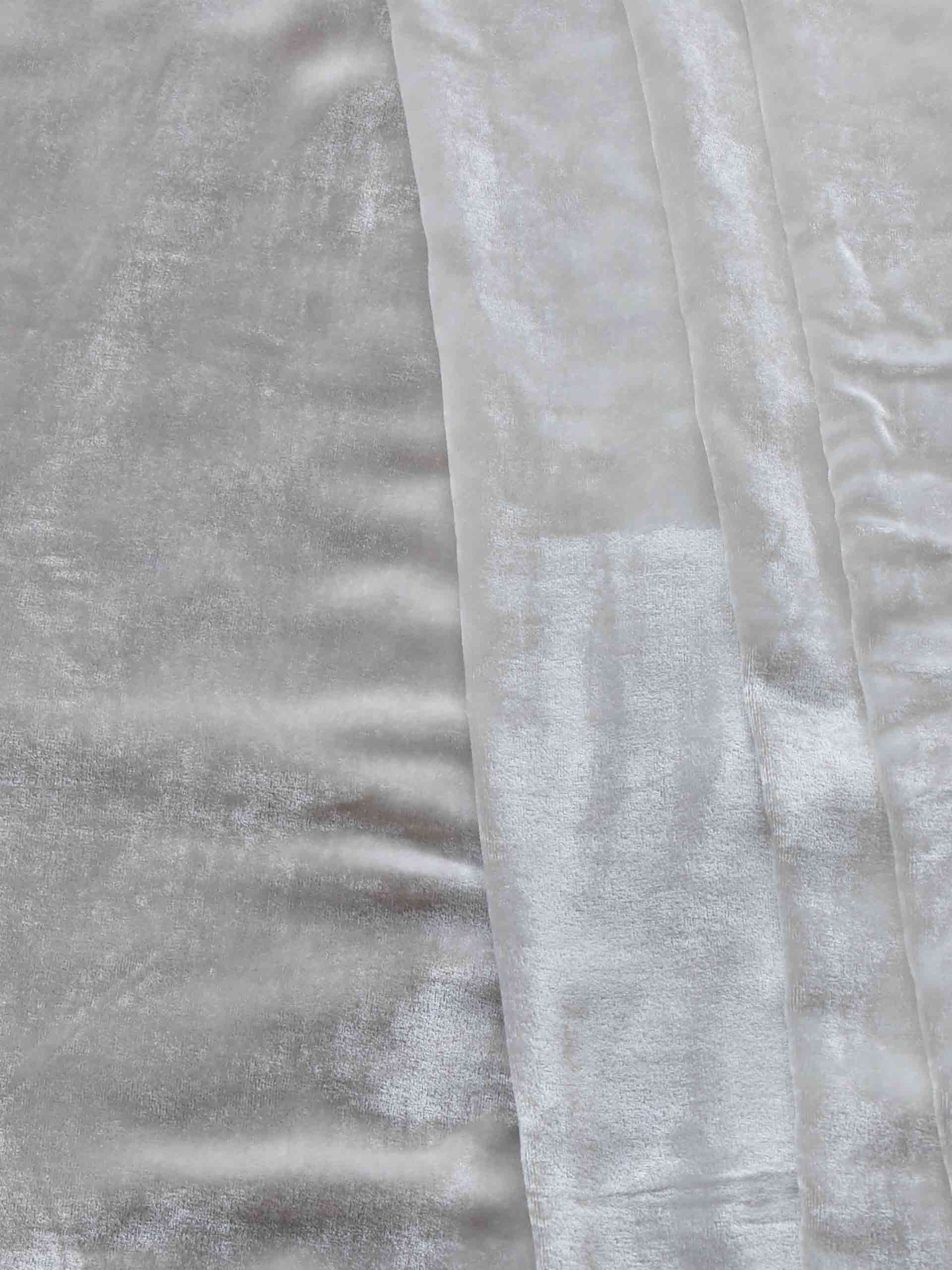 White Rose - Ajrakh Silk velvet fabric 1500 per meter