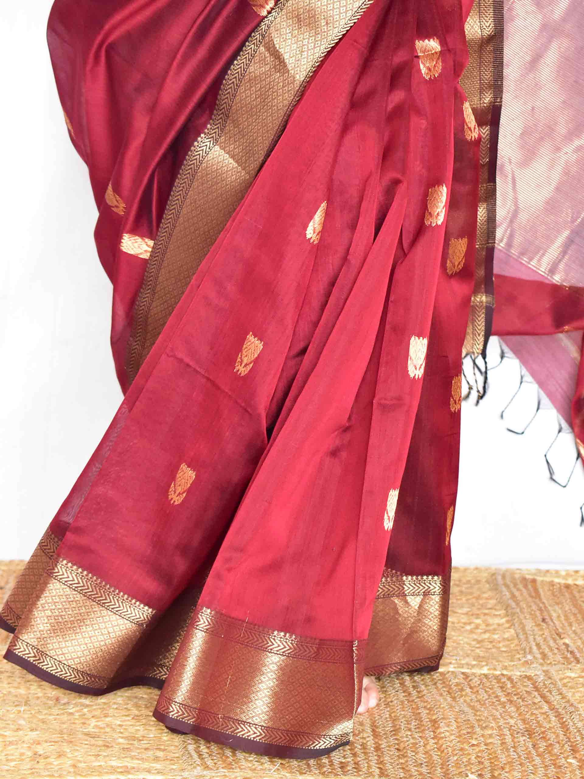 Sutra - Maheshwari Handloom Silk Saree