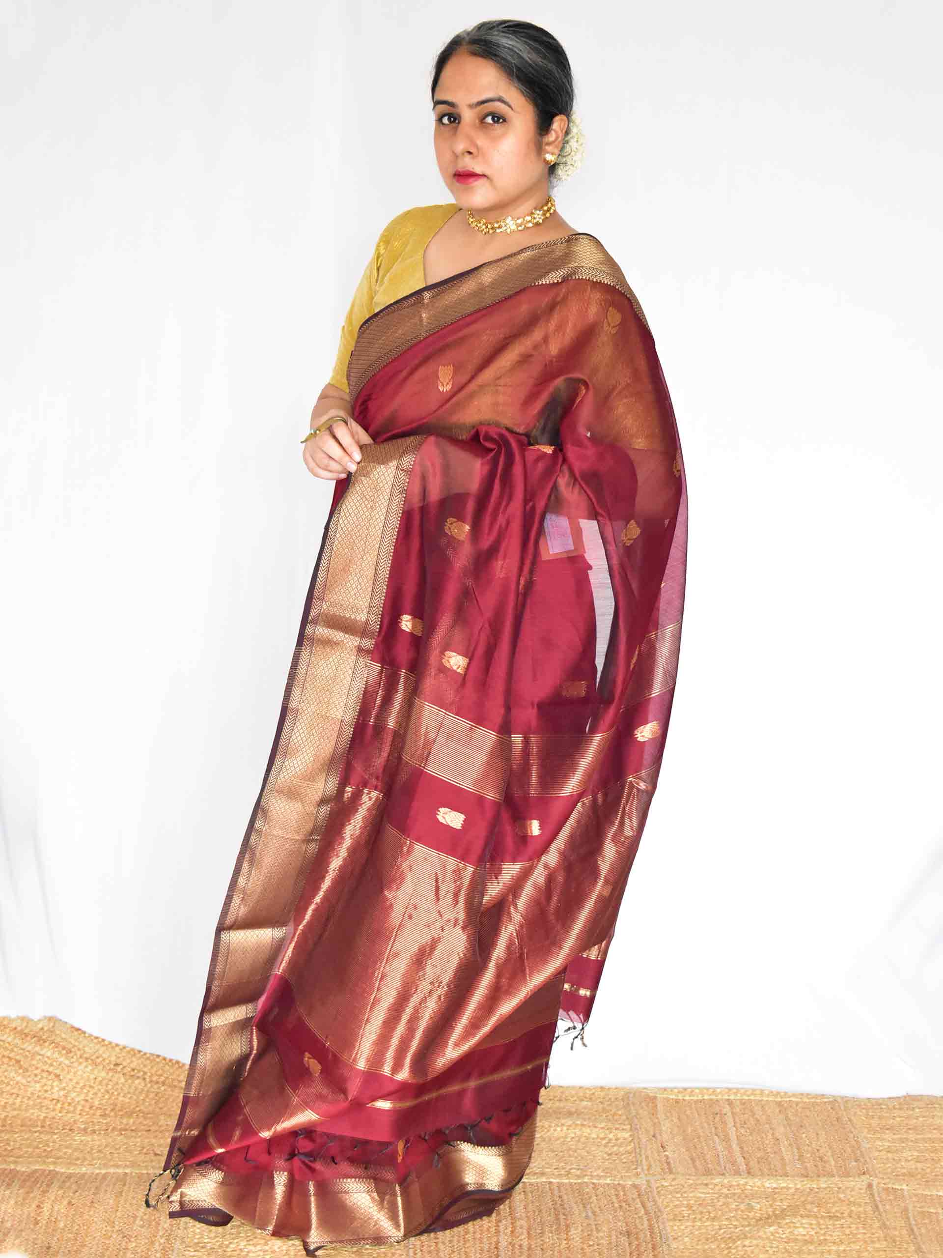 Sutra - Maheshwari Handloom Silk Saree