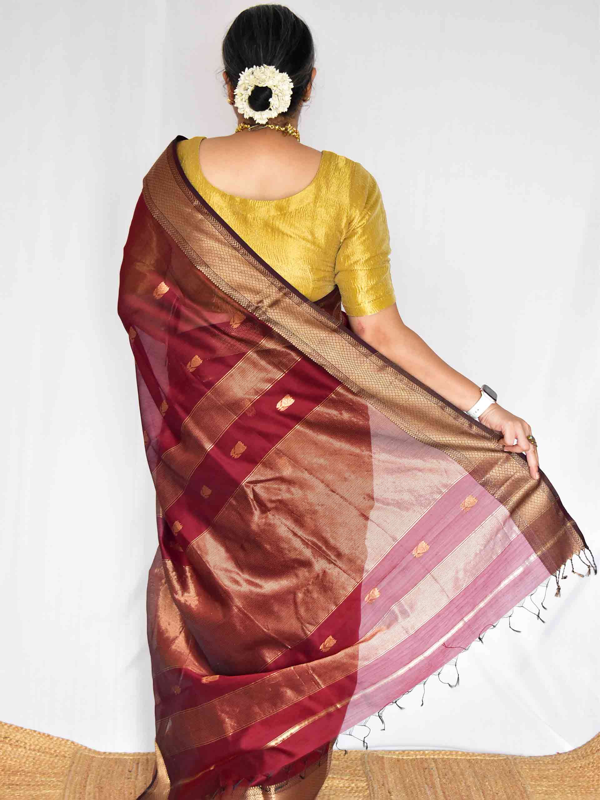 Sutra - Maheshwari Handloom Silk Saree