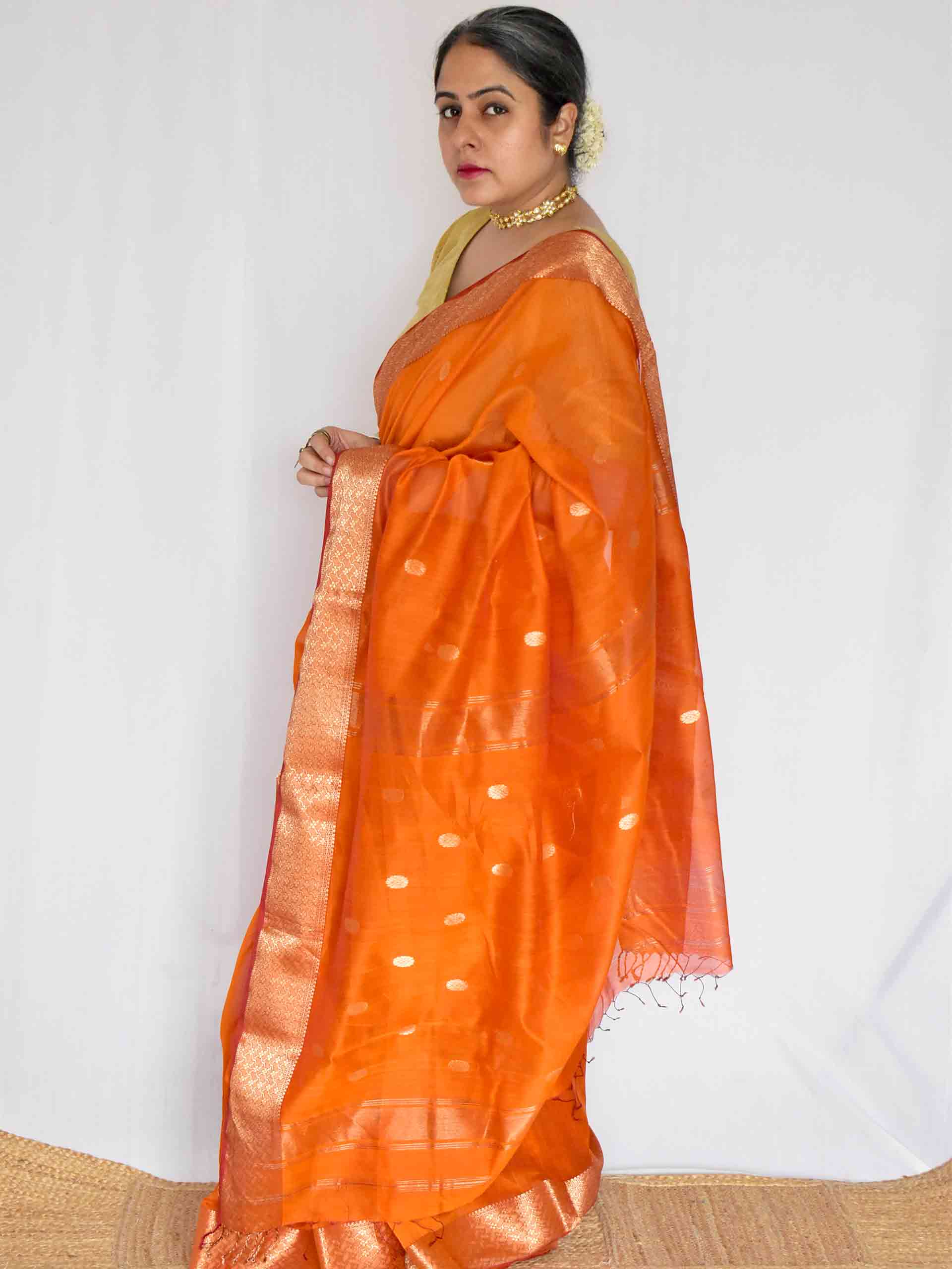 Preet - Maheshwari Handloom Silk Saree