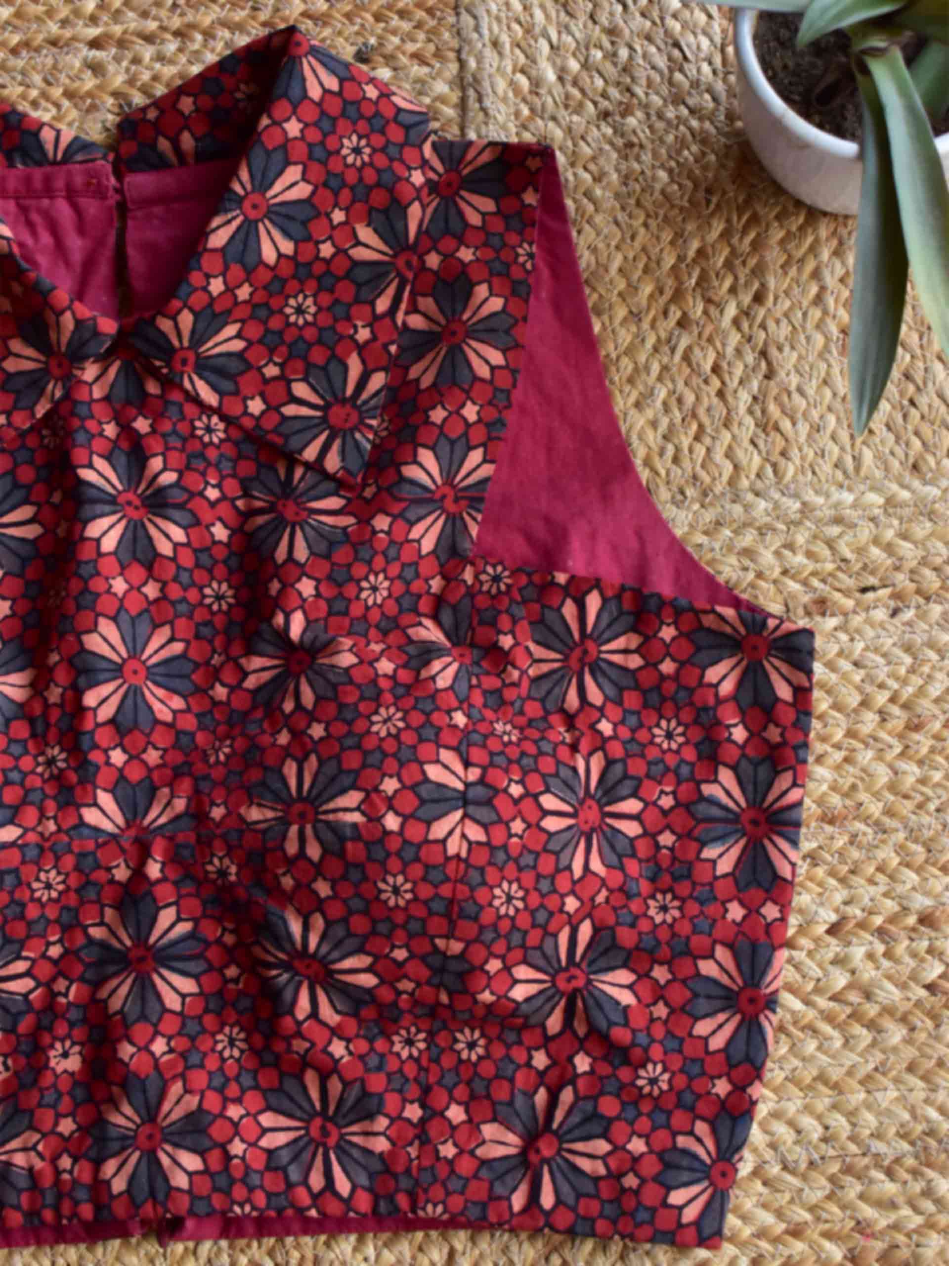 Sample 015 - Ajrakh Cotton Blouse