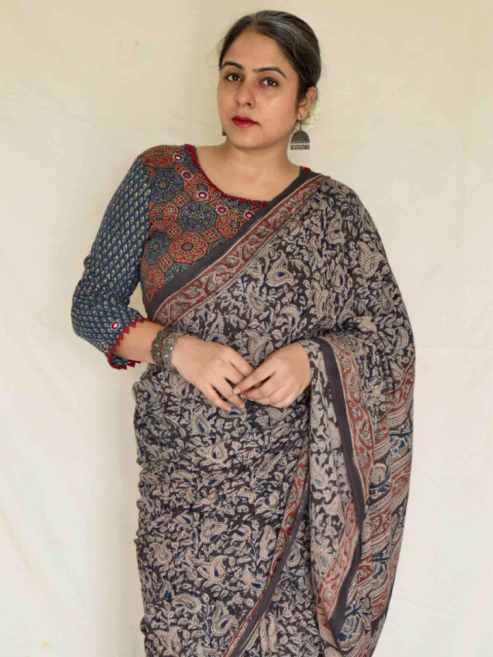 Phulwari - kalamkari printed saree