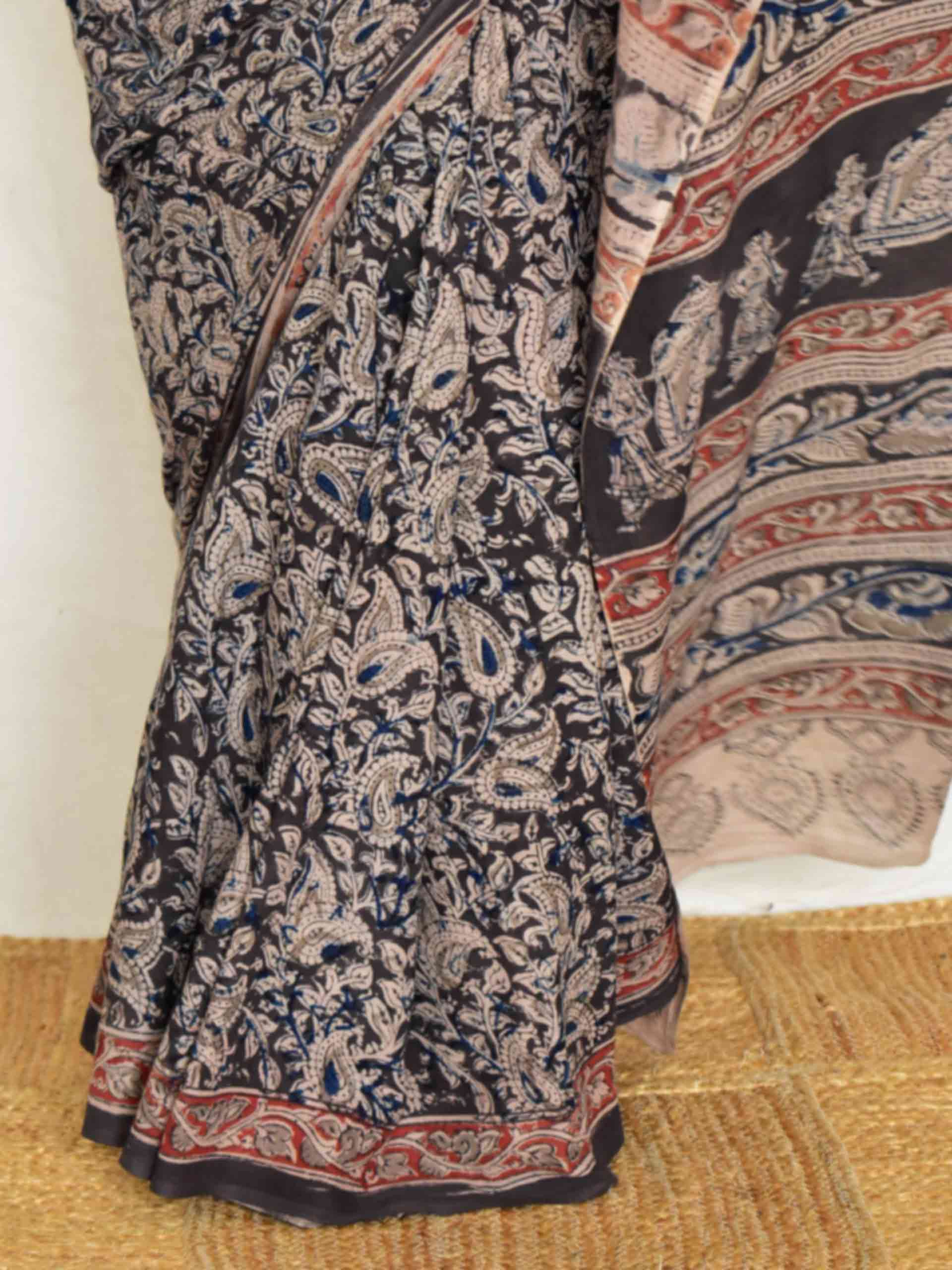 Phulwari - kalamkari printed saree