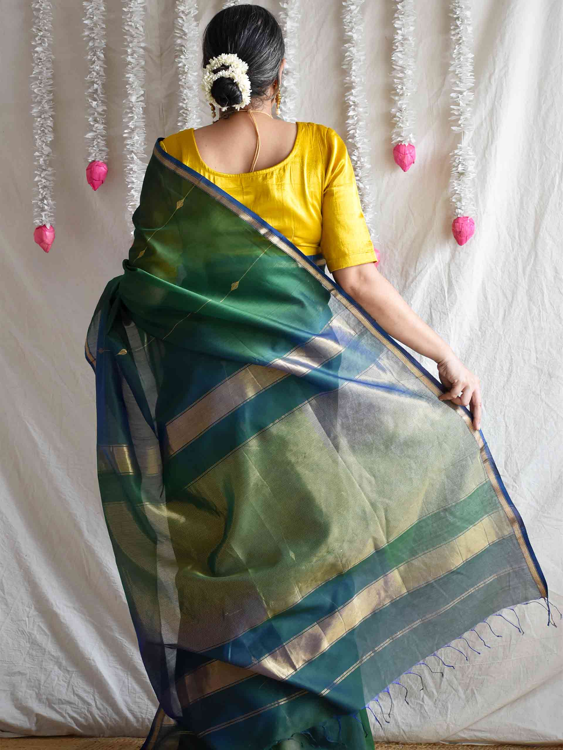 Saras - Maheshwari Handloom Silk Saree