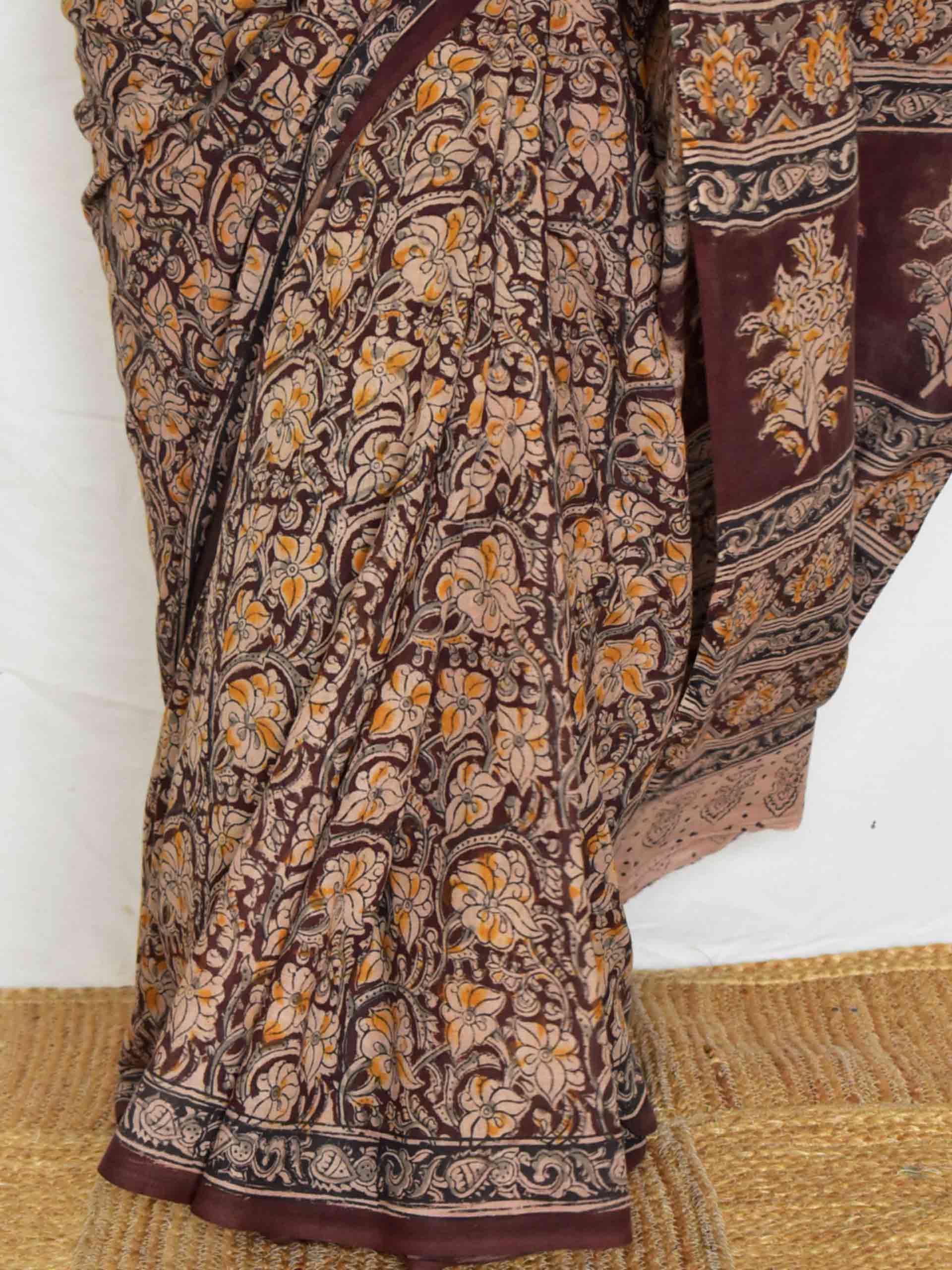 Phulwari - kalamkari printed saree