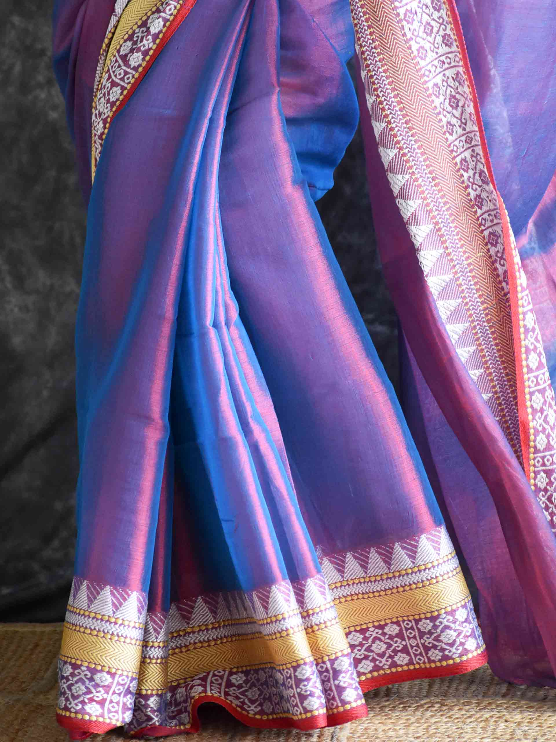 Jewel mist - Jacqard Tissue Saree