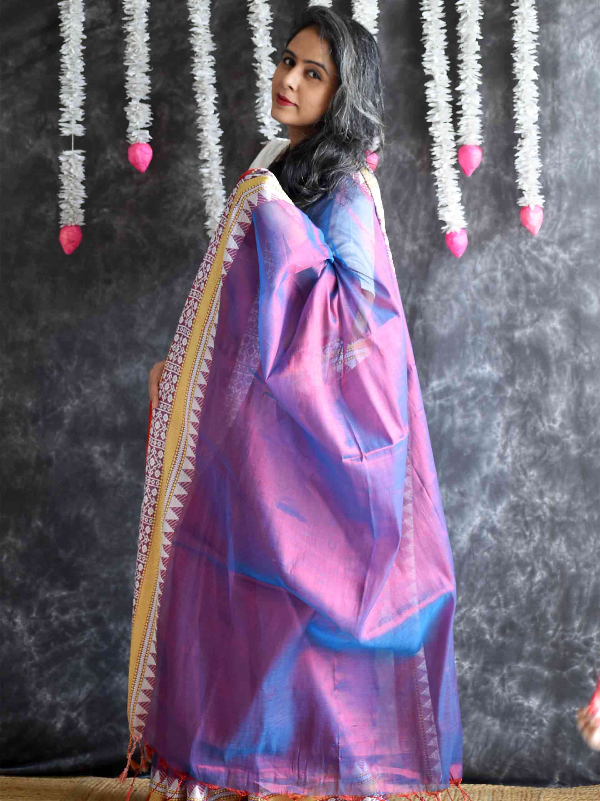 Jewel mist - Jacqard Tissue Saree