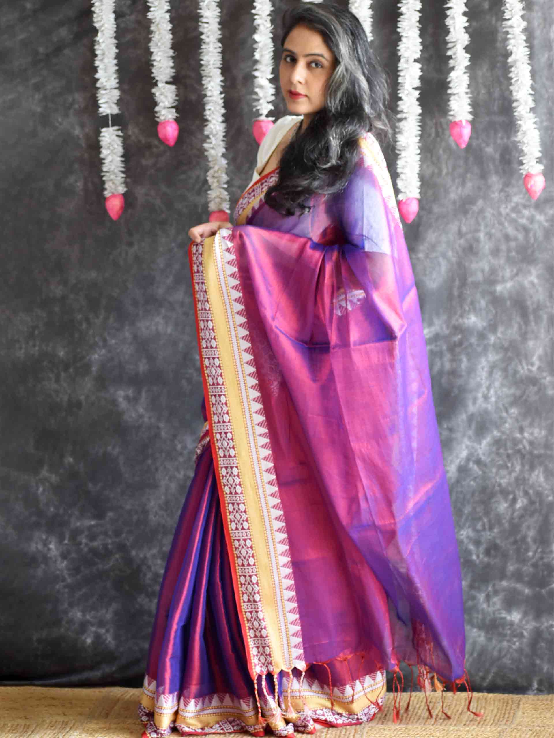 Shimmra - Jacqard Tissue Saree