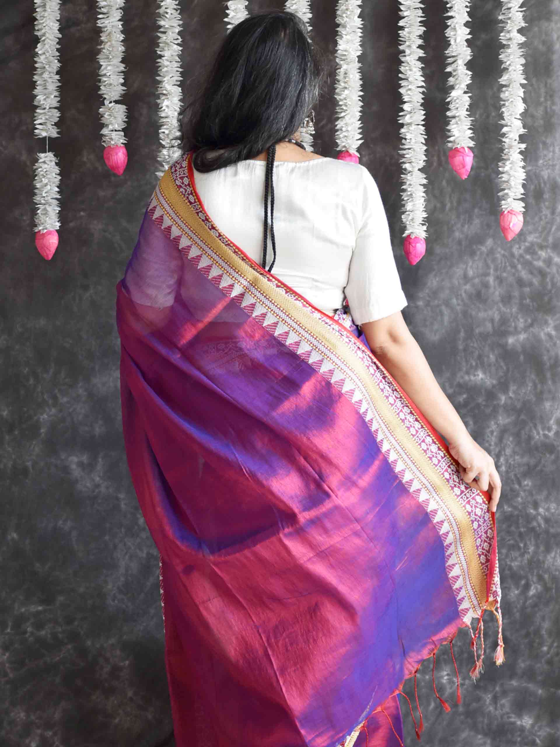 Shimmra - Jacqard Tissue Saree